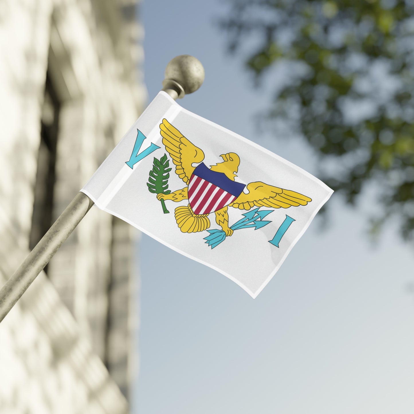 Flag Village Virgin Islands(U.S. Virgin Islands) Flag 18" x 12" / 36" x 24" / 60" x 36"