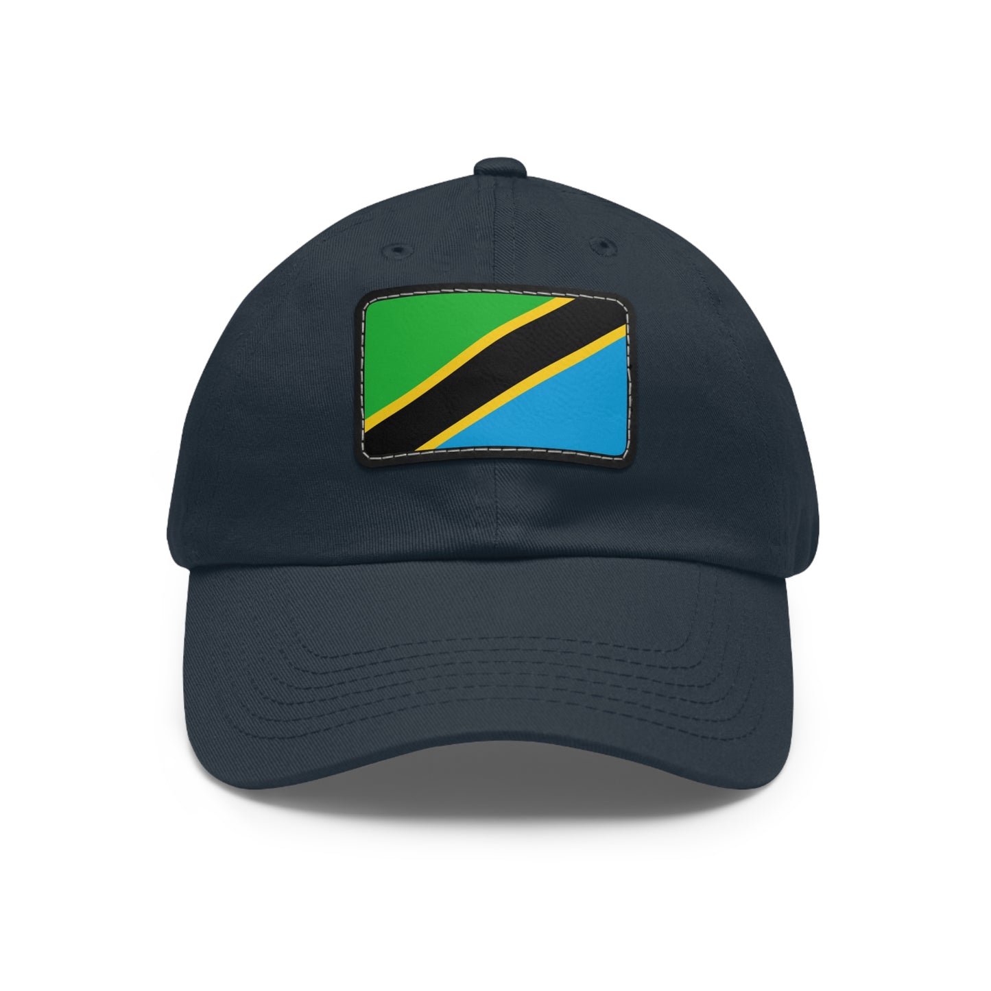 Flag Village Tanzania Flag Hat Cap with Leather Patch
