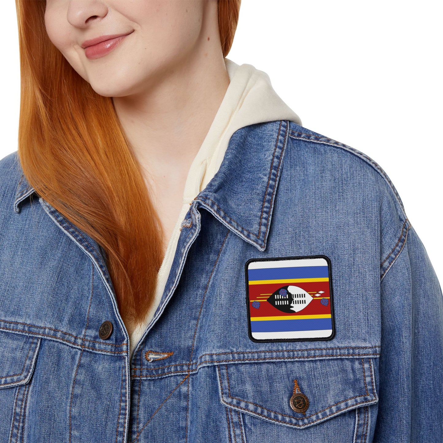 Flag Village Eswatini Flag Embroidery Iron-On Patches