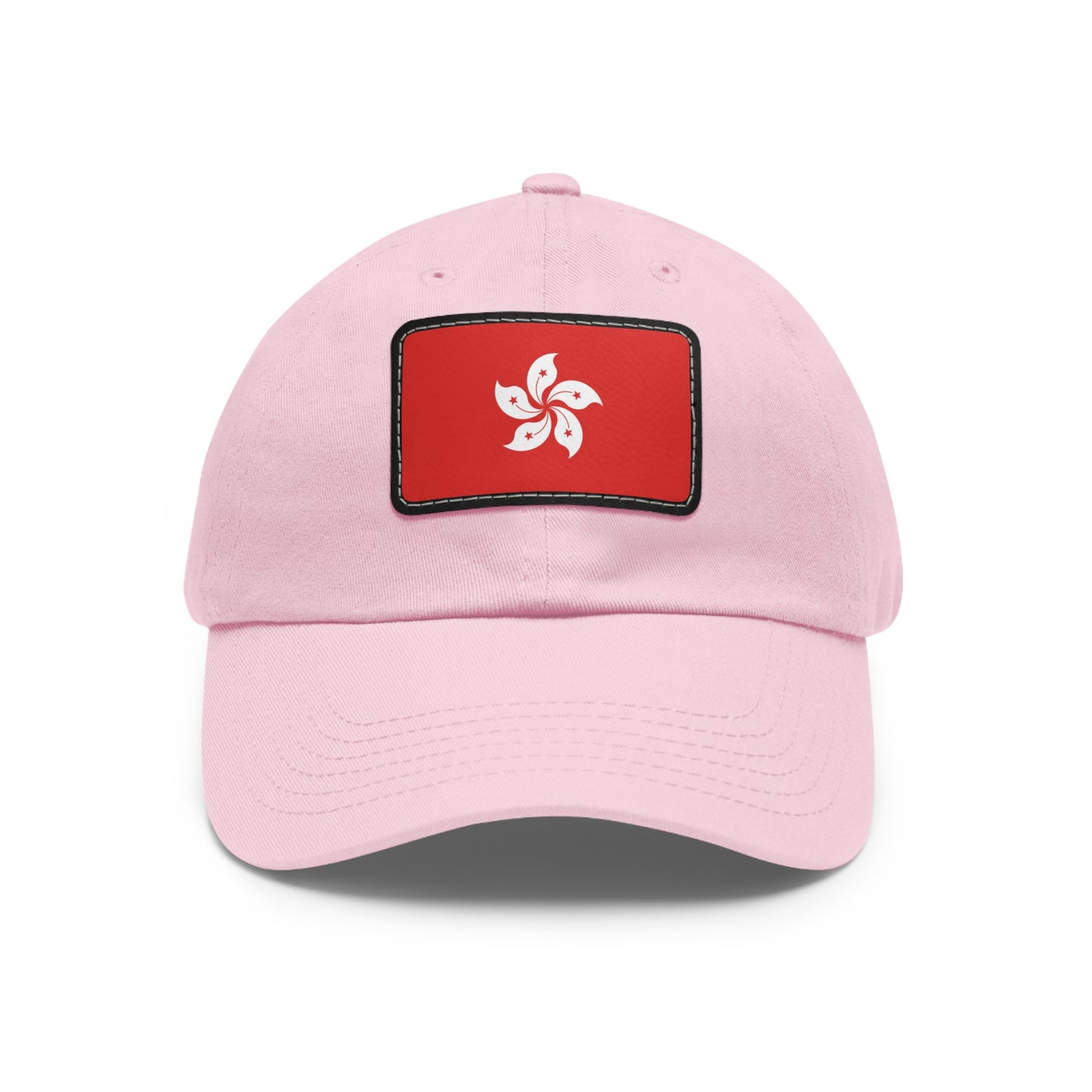 Flag Village Hong Kong Flag Hat Cap with Leather Patch