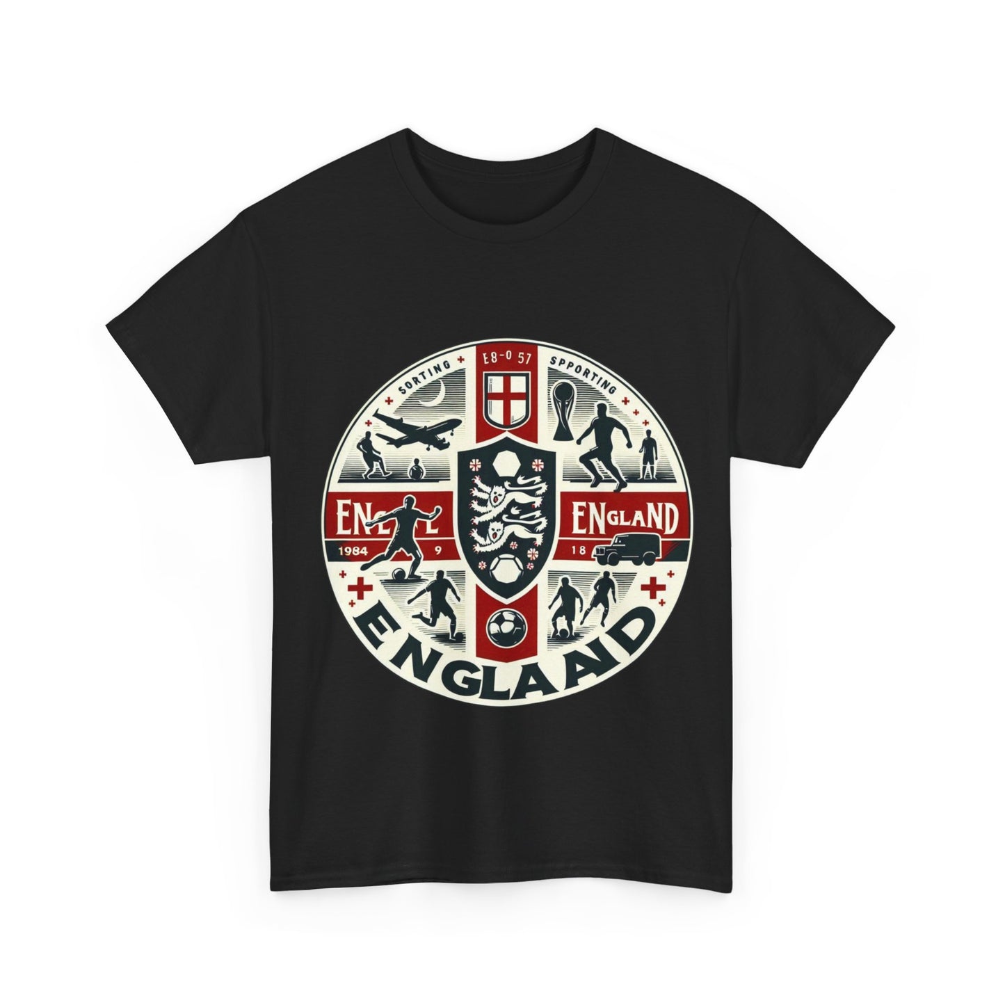 Flag Village England Sporting Flag T-SHIRT Heavy Cotton Tee GBR0006