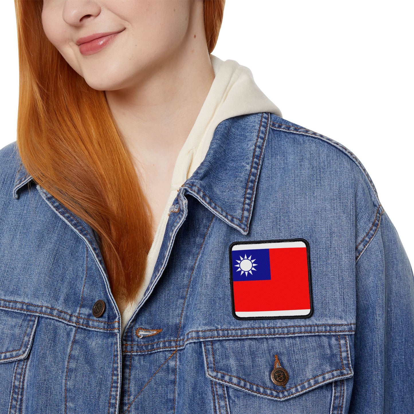 Flag Village Taiwan Flag Embroidery Iron-On Patches