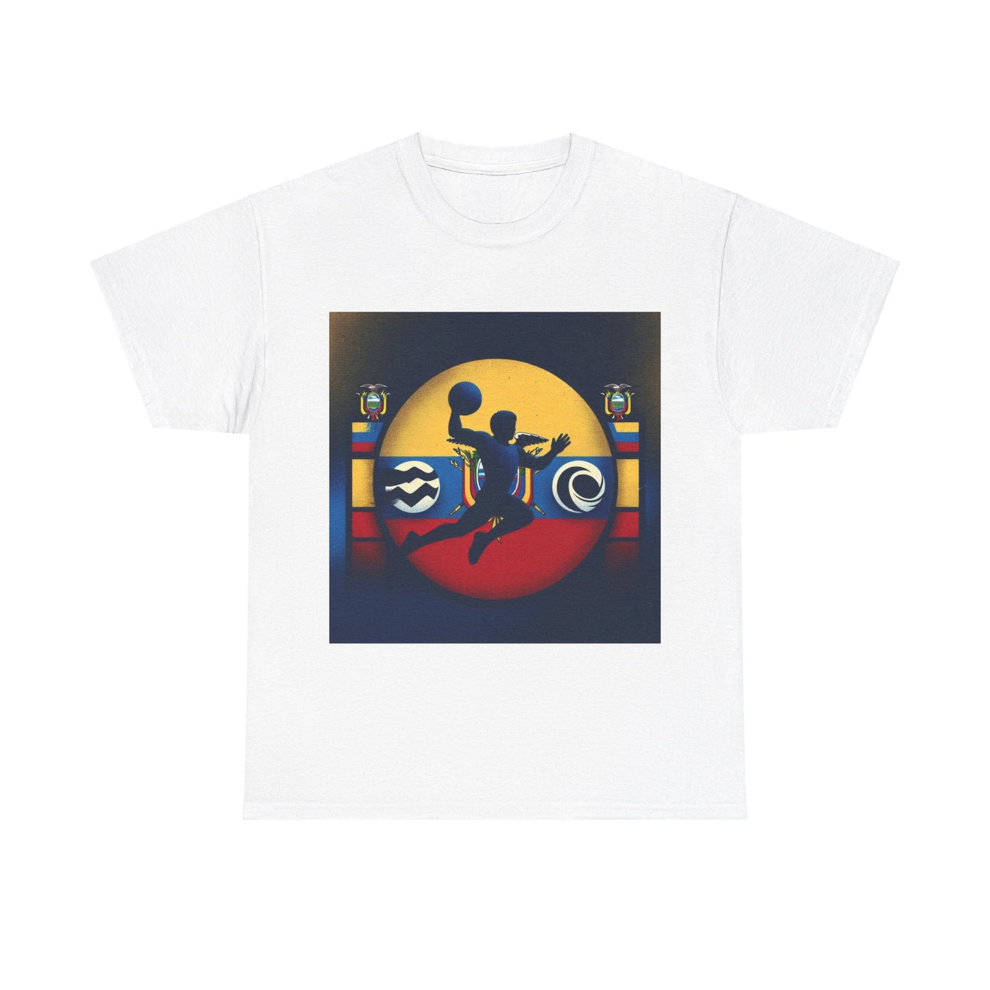 Flag Village Ecuador Sporting Flag T-SHIRT Heavy Cotton Tee ECU0005