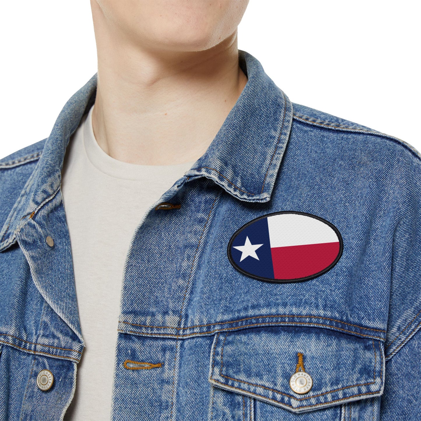 Flag Village Texas State Flag Embroidery Iron-On Patches