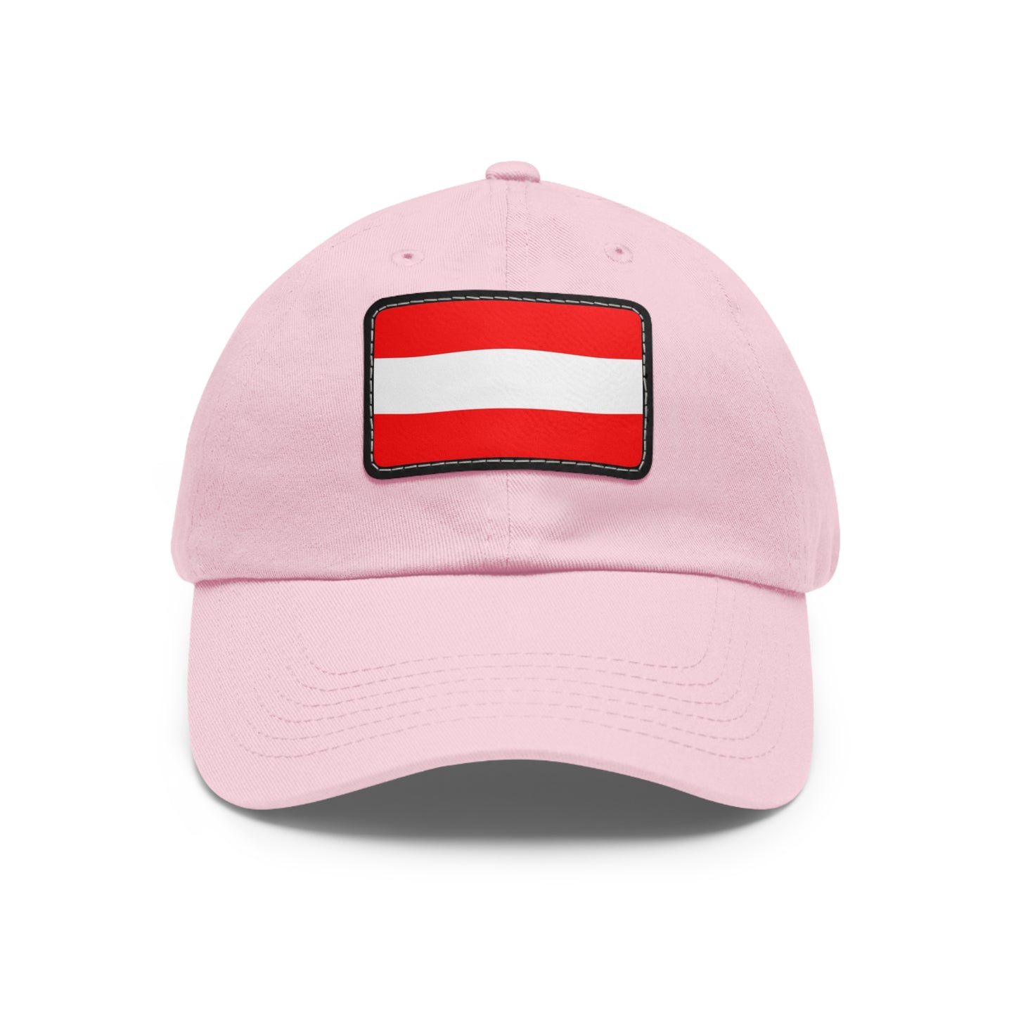 Flag Village Austria Flag Hat Cap with Leather Patch