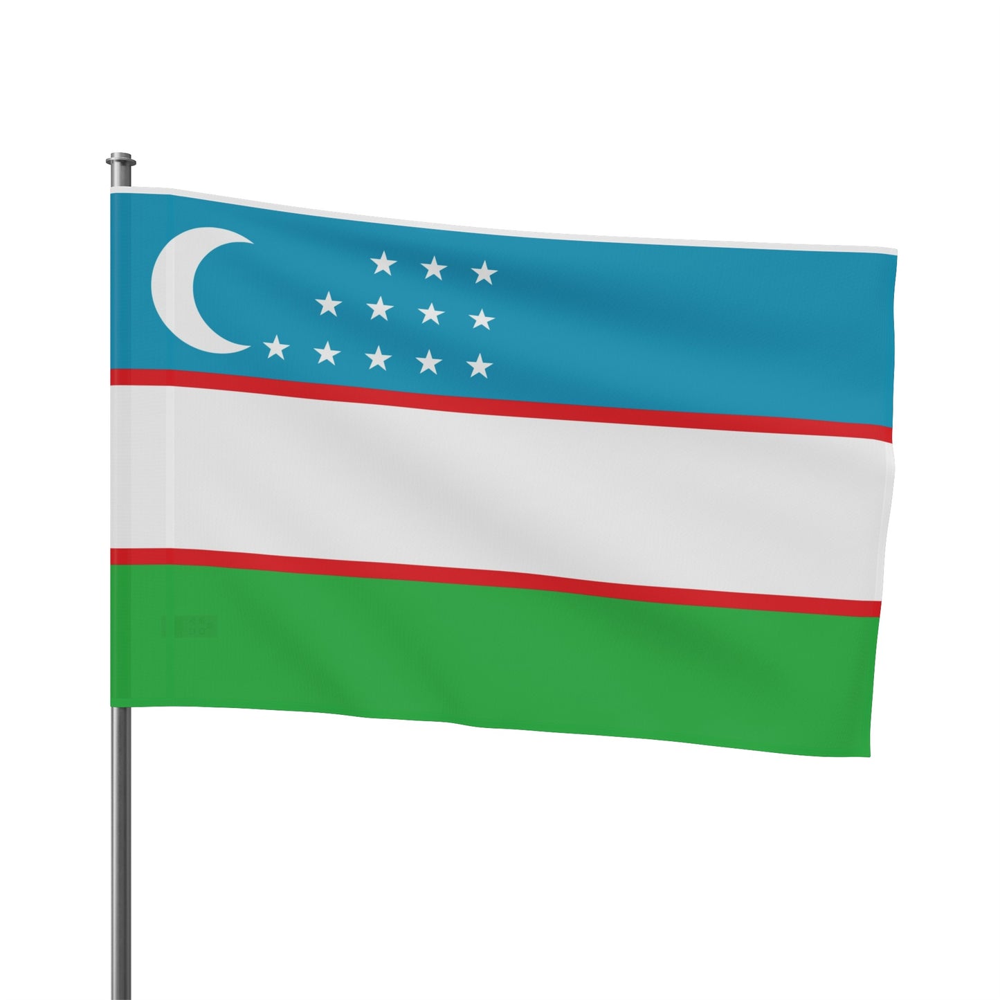 Flag Village Uzbekistan Flag 18" x 12" / 36" x 24" / 60" x 36"