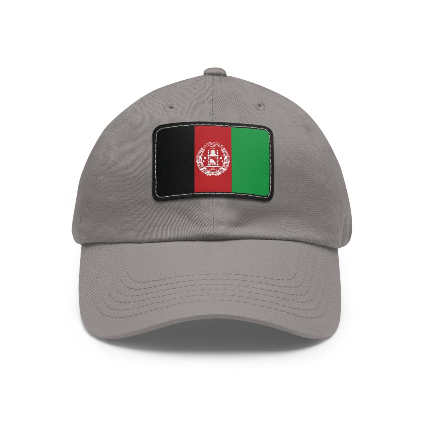 Flag Village Afghanistan Flag Hat Cap with Leather Patch