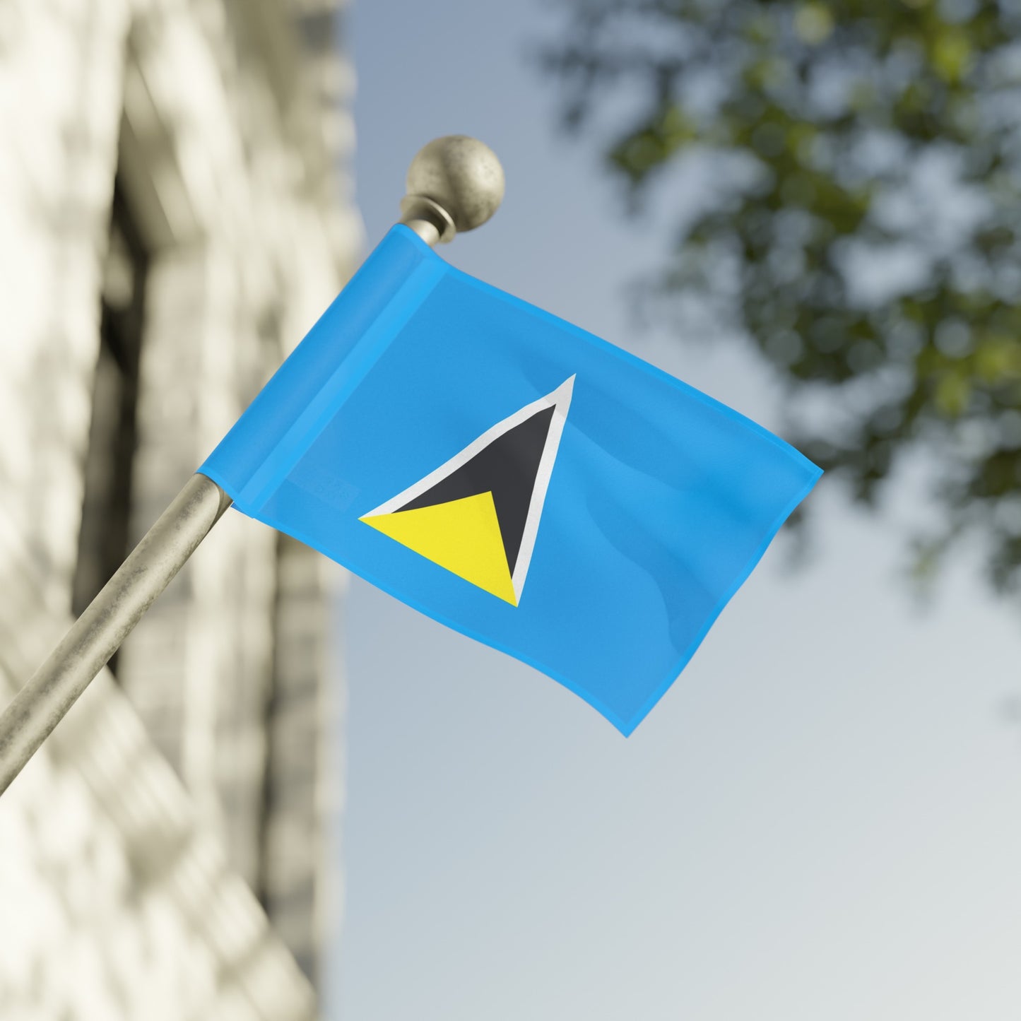 Flag Village Saint Lucia Flag 18" x 12" / 36" x 24" / 60" x 36"