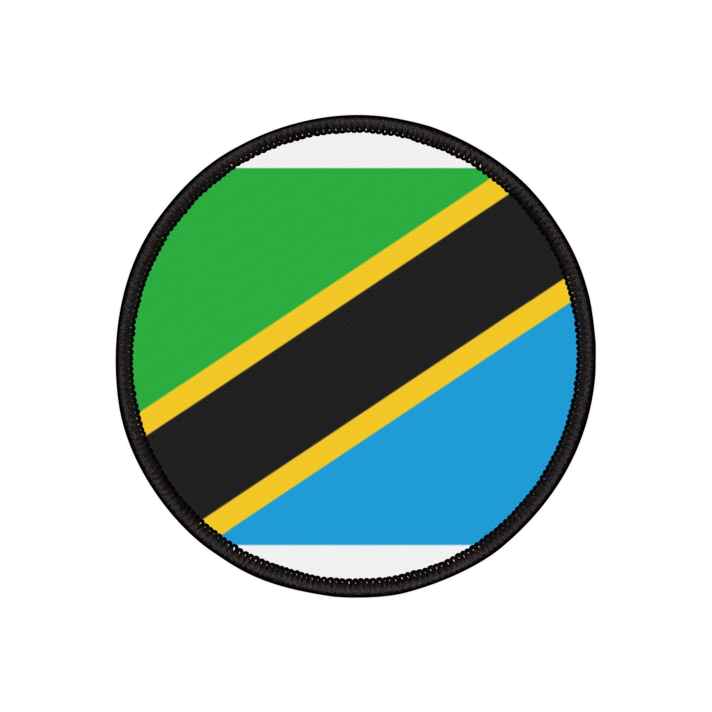 Flag Village Tanzania Flag Embroidery Iron-On Patches
