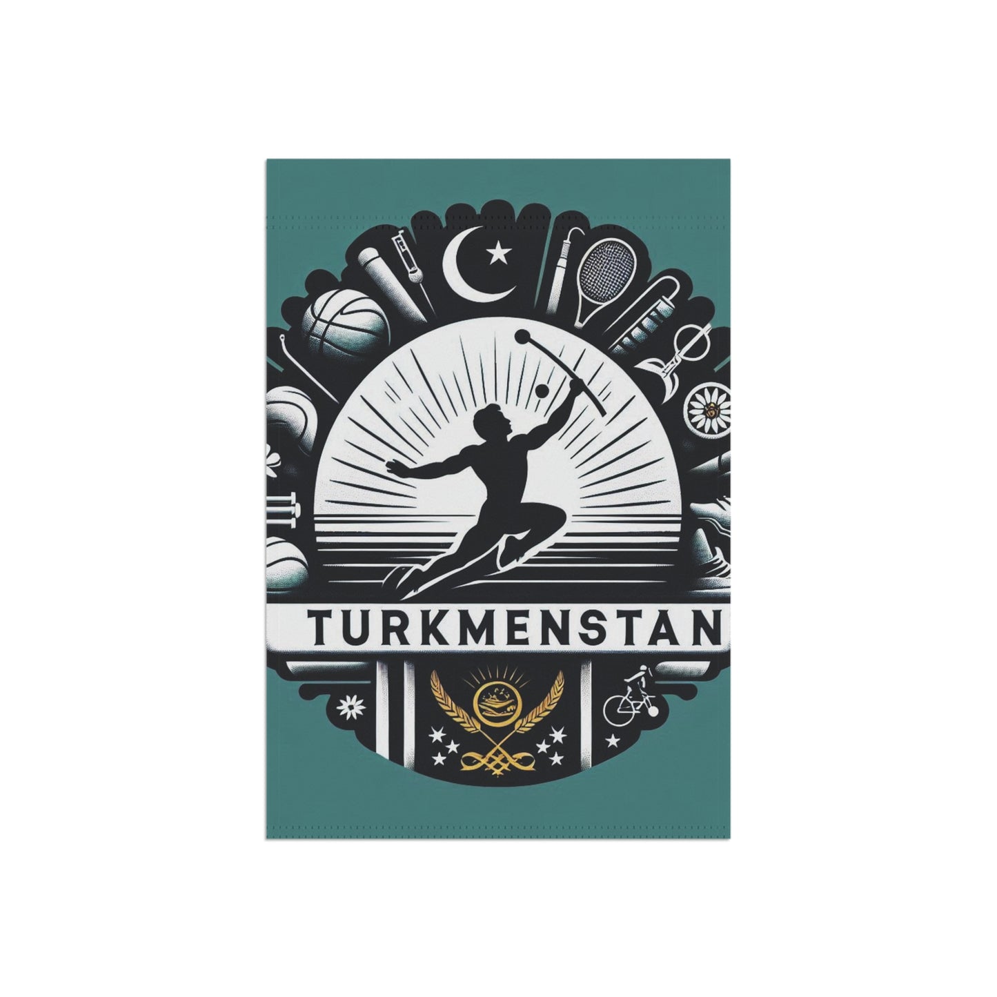 Flag Village Turkmenistan Flag Sporting Garden & House Banner TKM0001