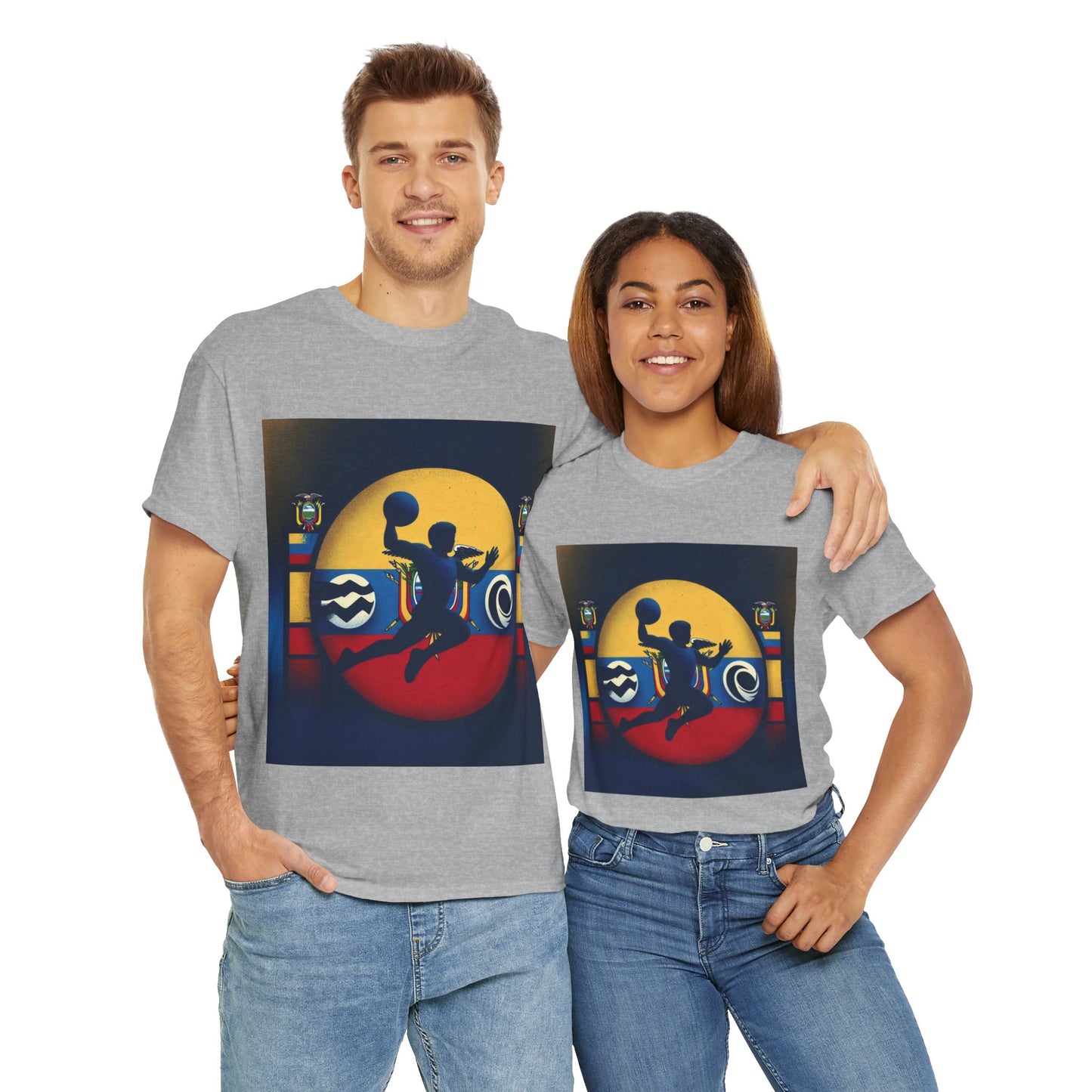 Flag Village Ecuador Sporting Flag T-SHIRT Heavy Cotton Tee ECU0005