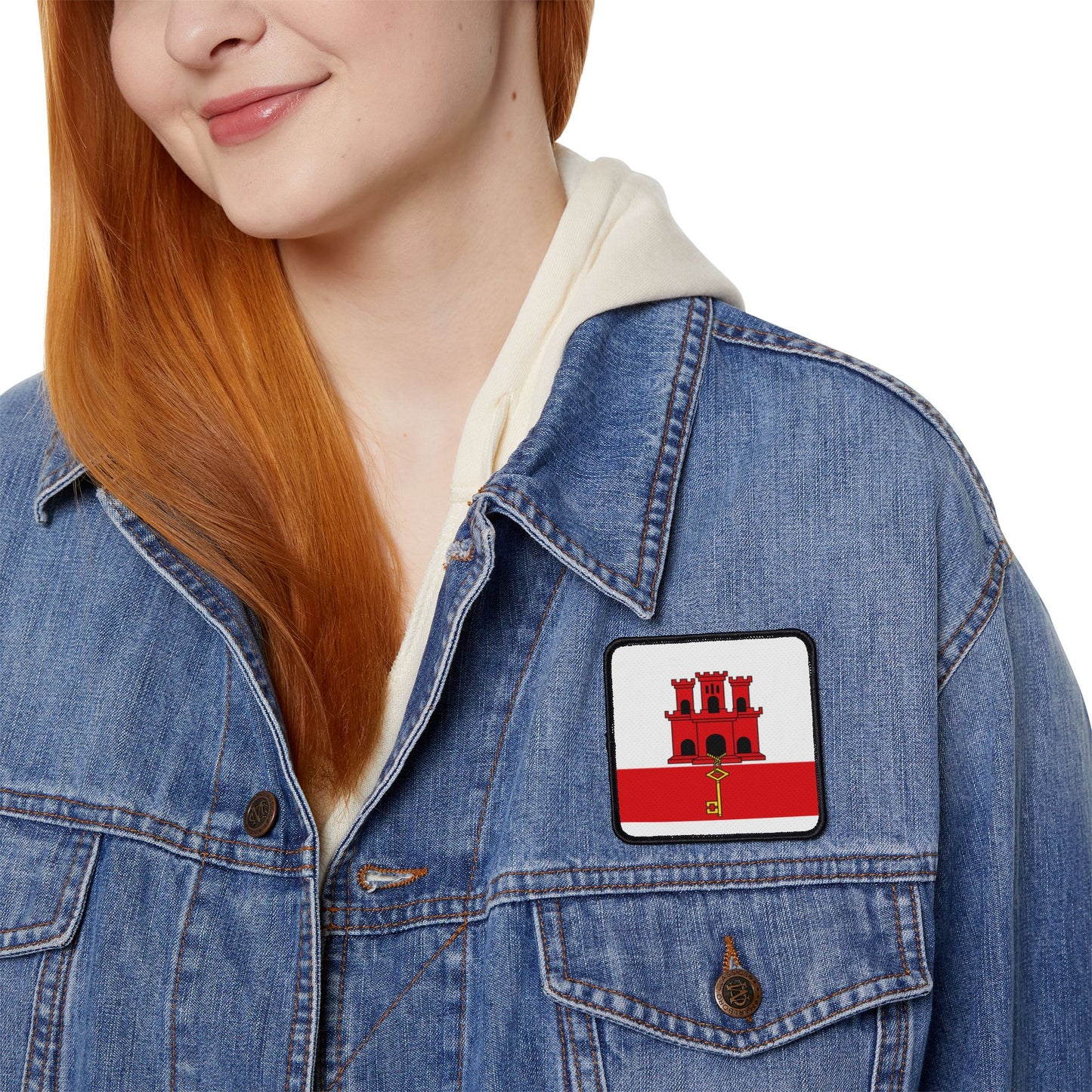 Flag Village Gibraltar Flag Embroidery Iron-On Patches