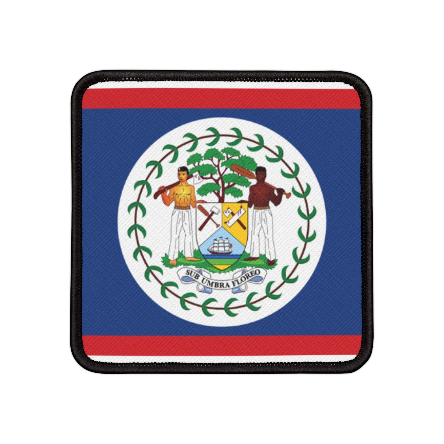 Flag Village Belize Flag Embroidery Iron-On Patches