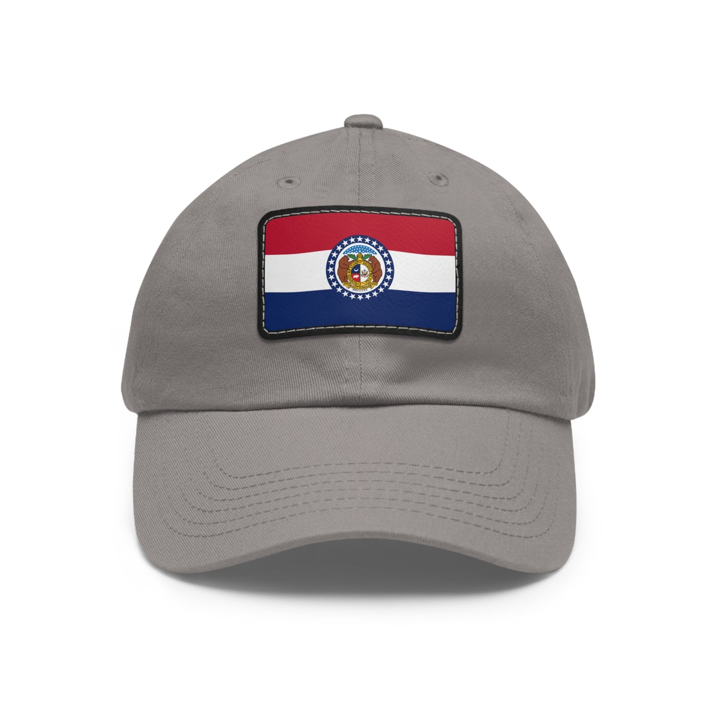 Flag Village USA Missouri State Flag Hat Cap with Leather Patch