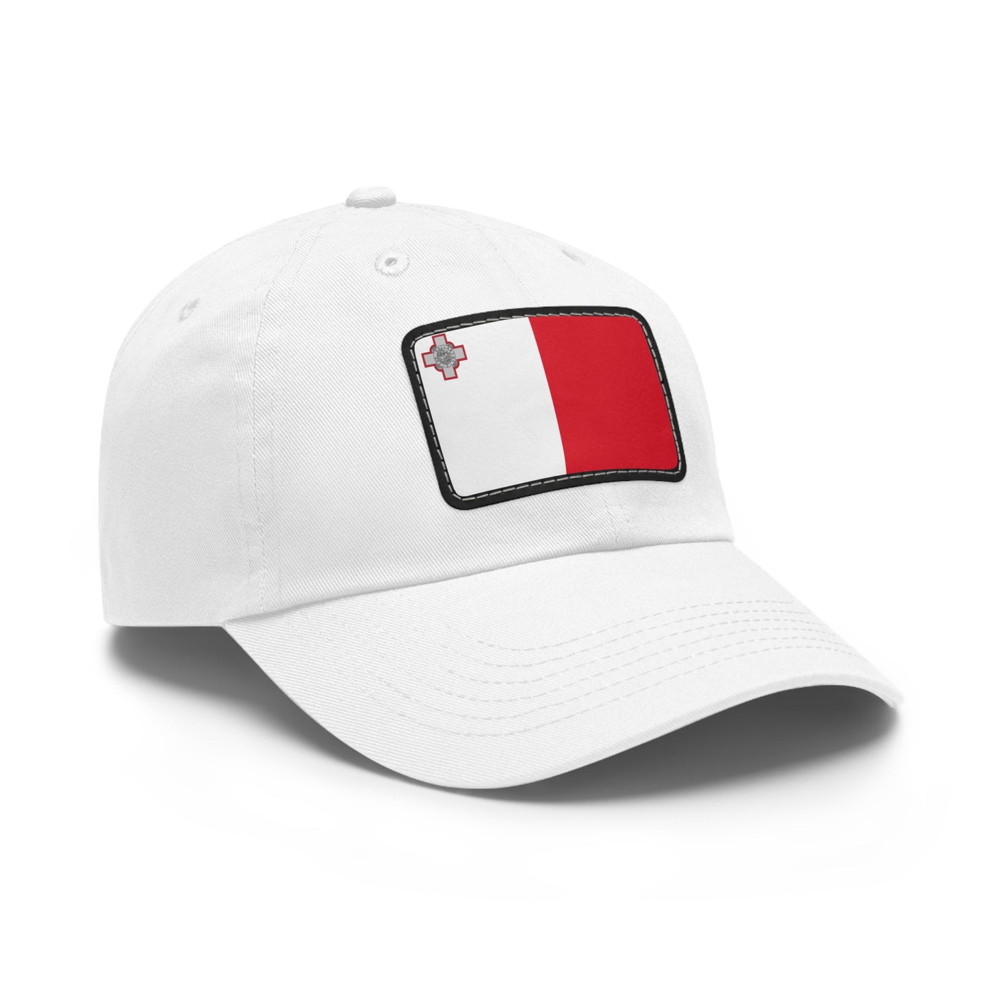 Flag Village Malta Flag Hat Cap with Leather Patch