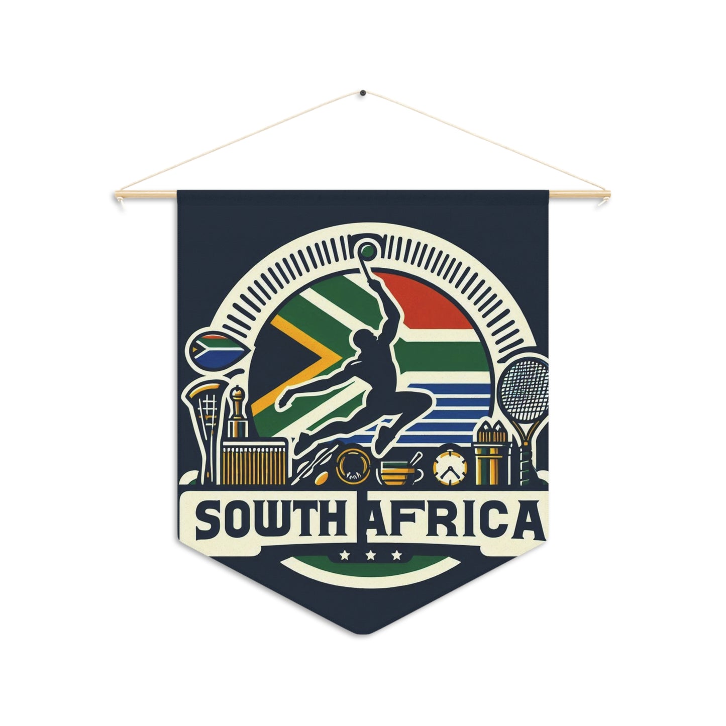 Flag Village South Africa Flag Pennant Sporting Home Wall decoration ZAF0001
