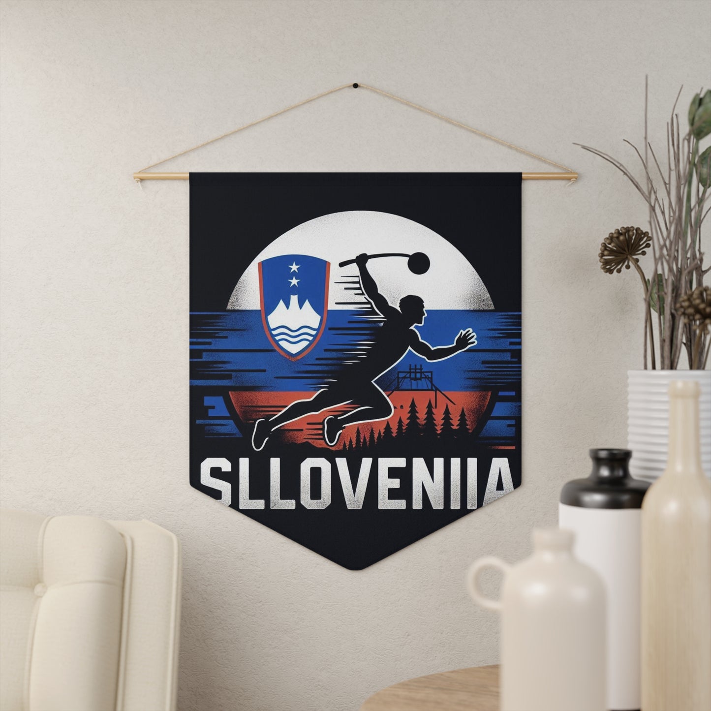 Flag Village Slovenia Flag Pennant Sporting Home Wall decoration SVN0002