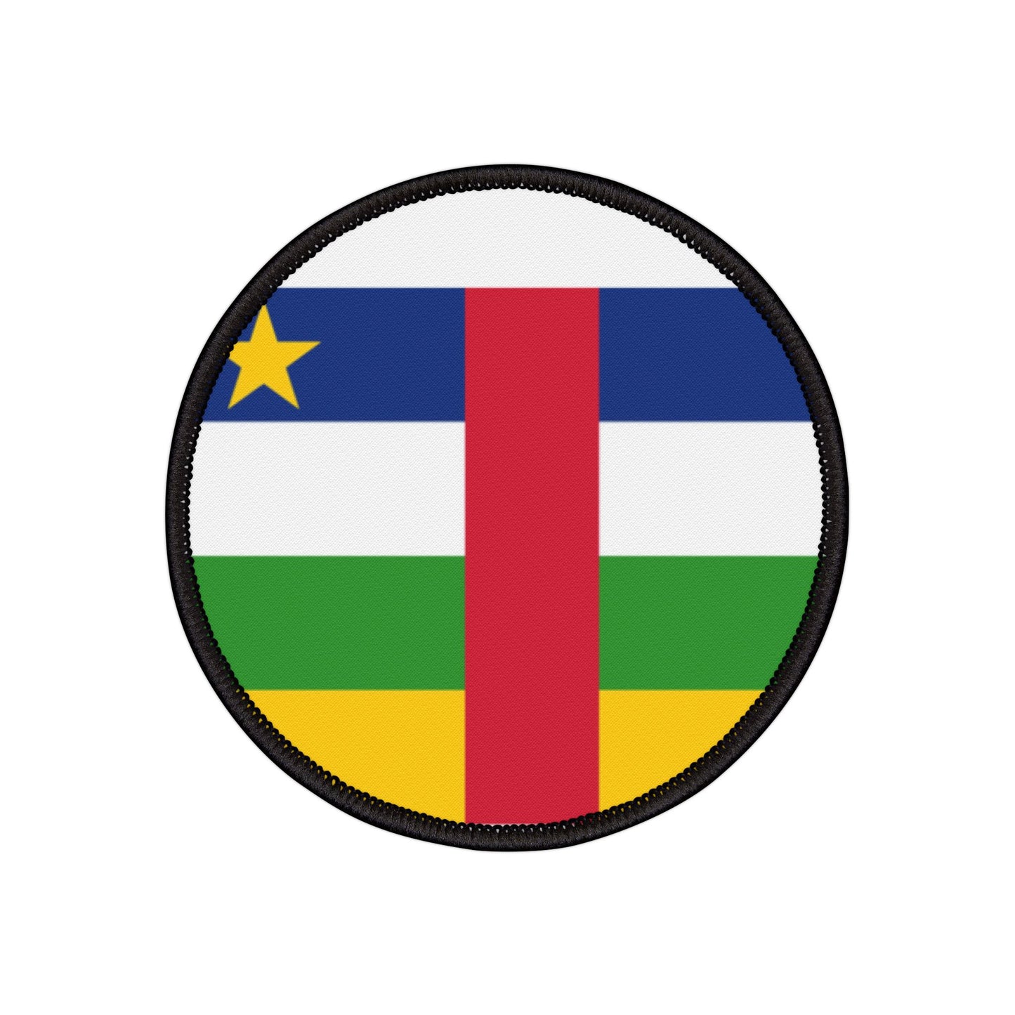 Flag Village Central African Republic Flag Embroidery Iron-On Patches