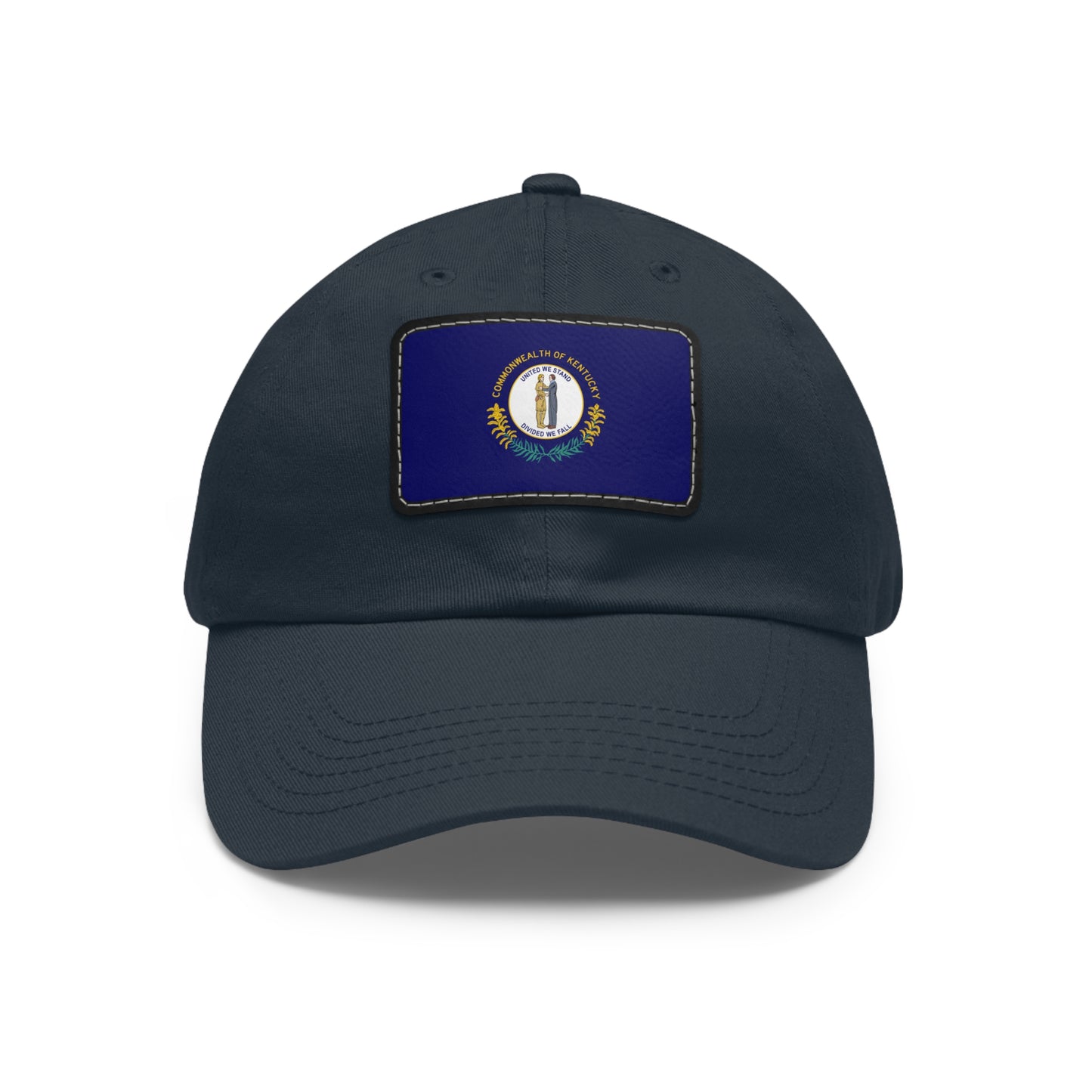 Flag Village USA Kentucky State Flag Hat Cap with Leather Patch