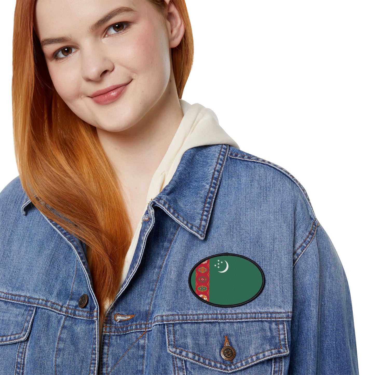 Flag Village Turkmenistan Flag Embroidery Iron-On Patches