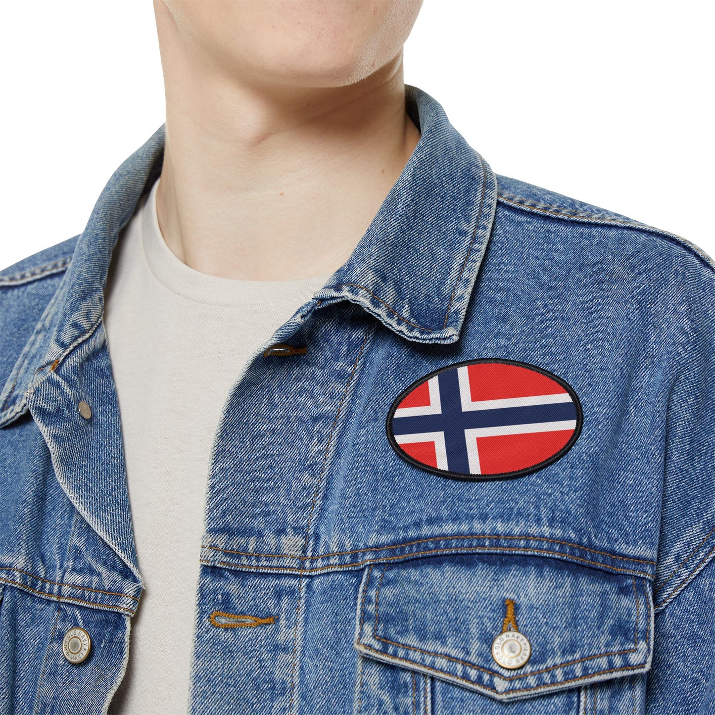 Flag Village Norway Flag Embroidery Iron-On Patches