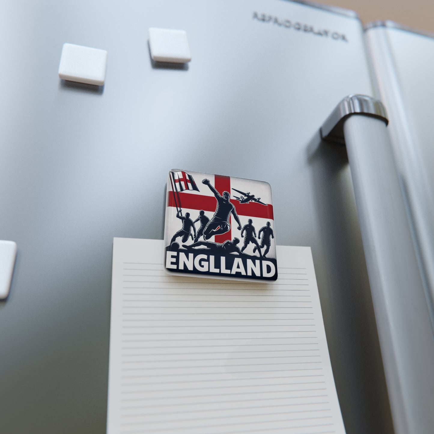 Flag Village ENGLAND Flag Sporting Porcelain Magnet, Square GBR0007
