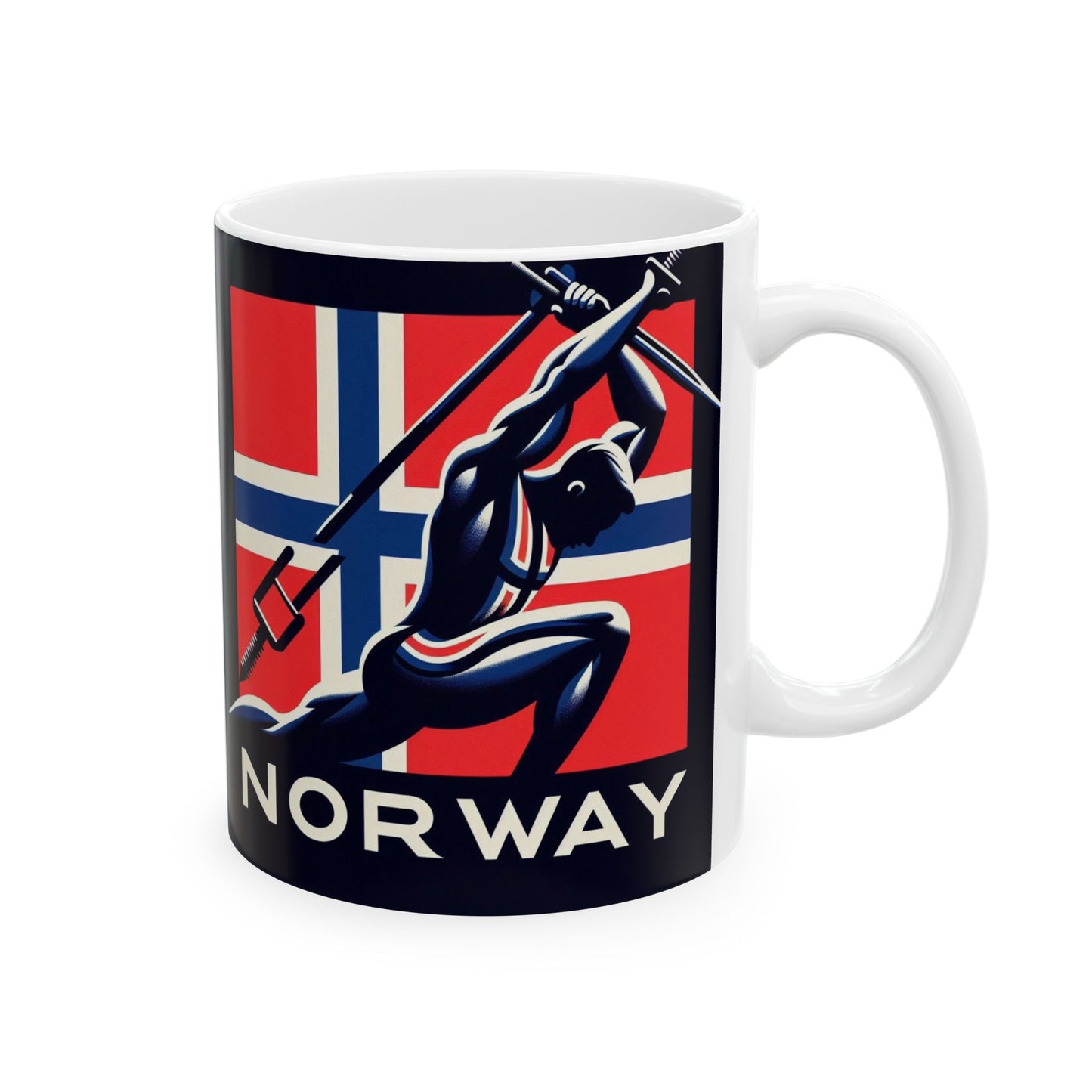Flag Village Norway Sporting Flag Ceramic Coffee Mug 11oz NOR0007