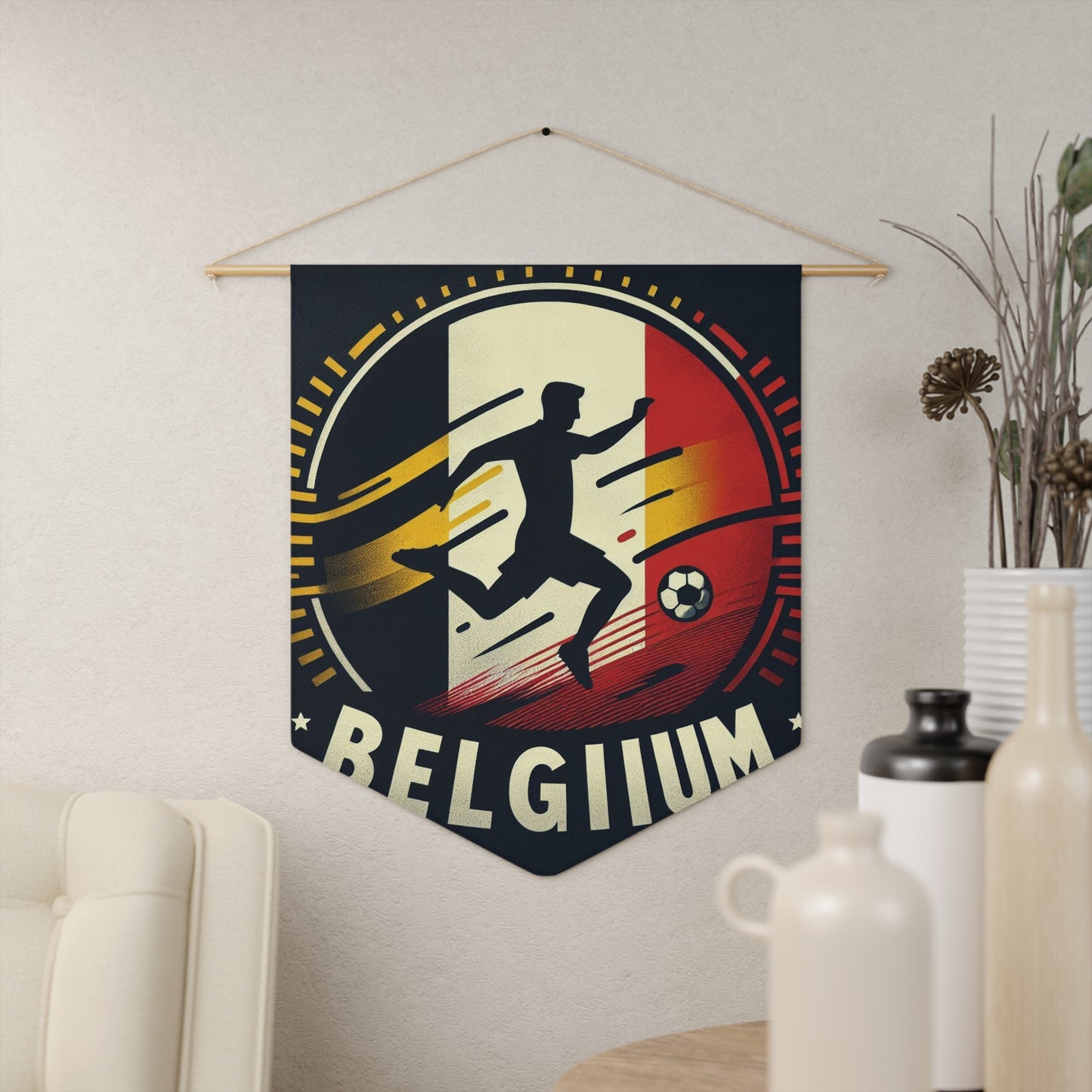 Flag Village Belgium Flag Pennant Sporting Home Wall decoration BEL0001