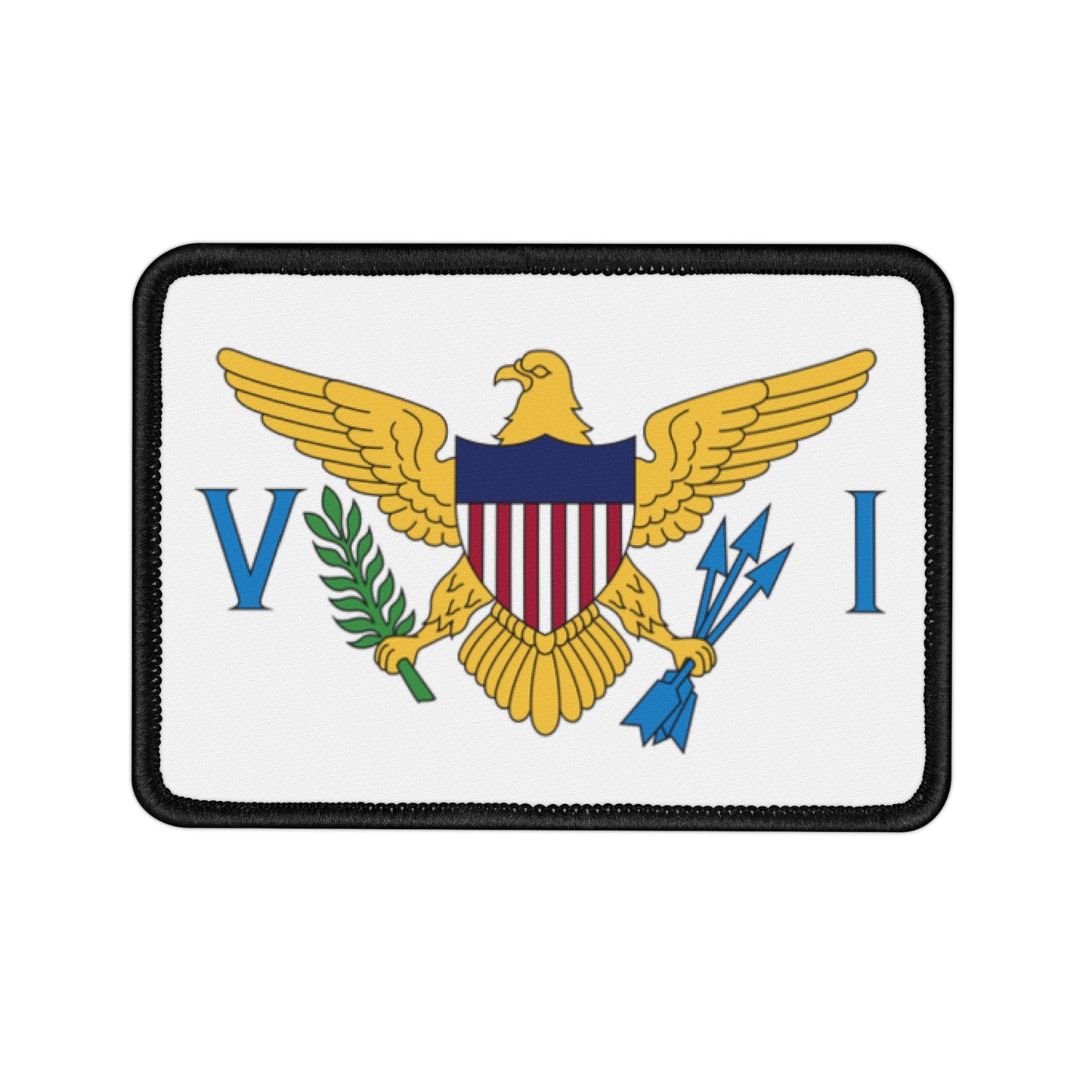 Flag Village U.S. Virgin Islands State Flag Embroidery Iron-On Patches