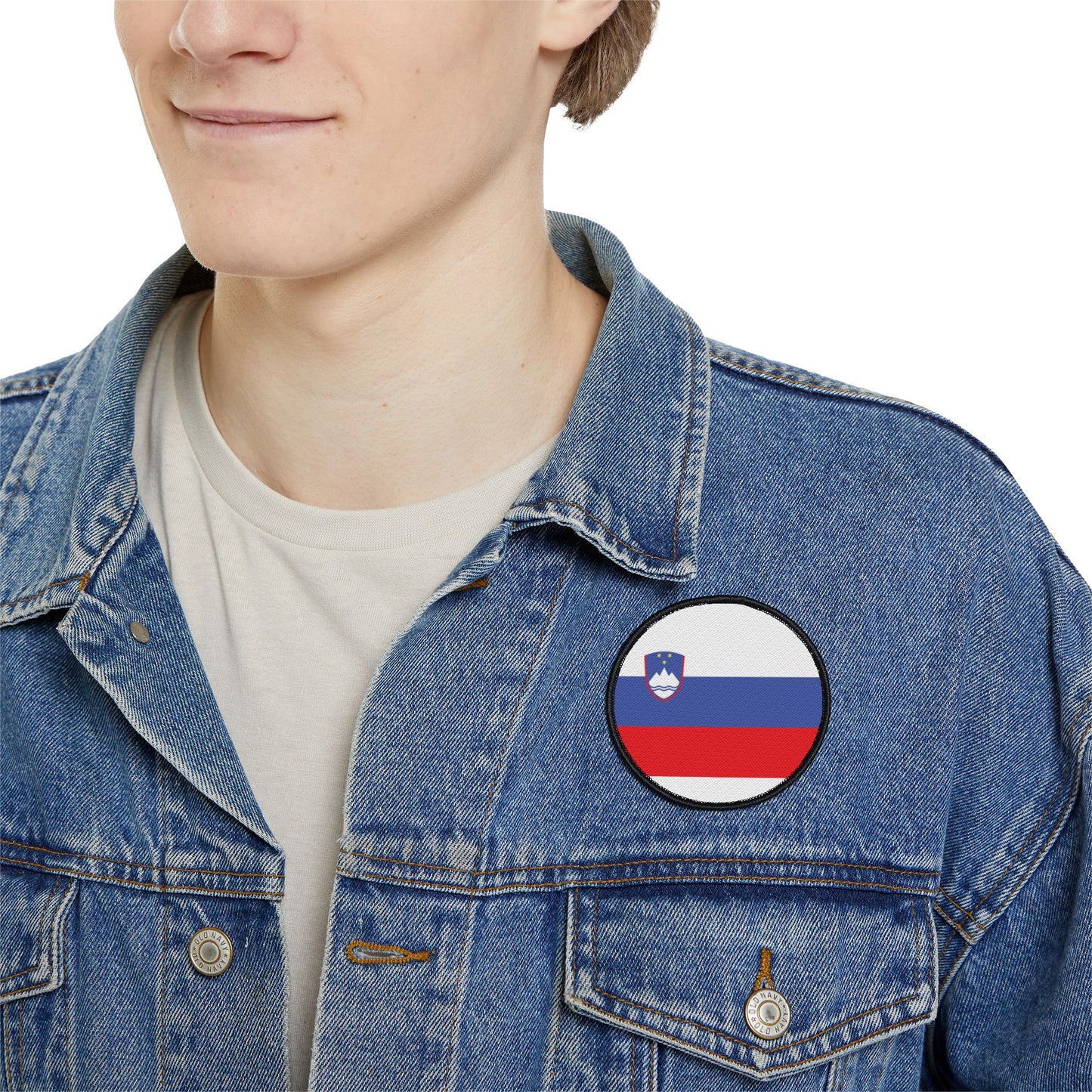 Flag Village Slovenia Flag Embroidery Iron-On Patches