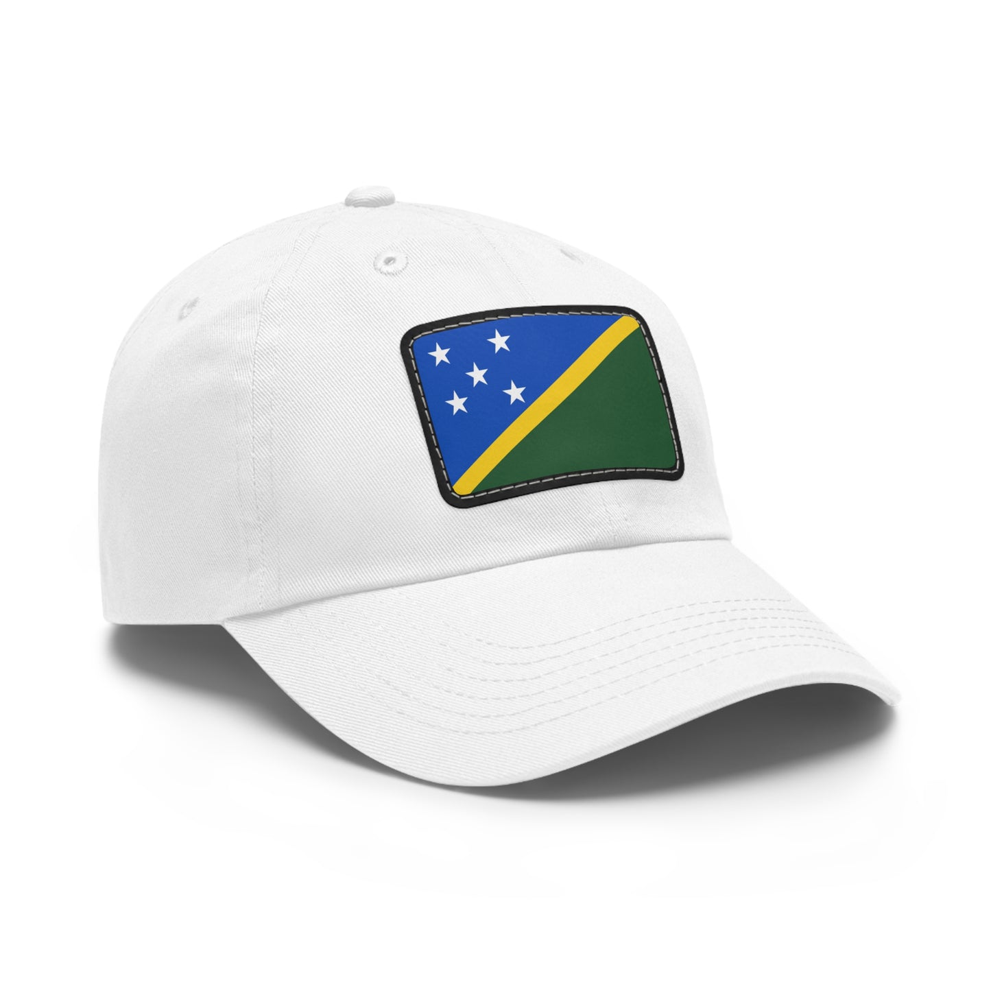 Flag Village Solomon Islands Flag Hat Cap with Leather Patch
