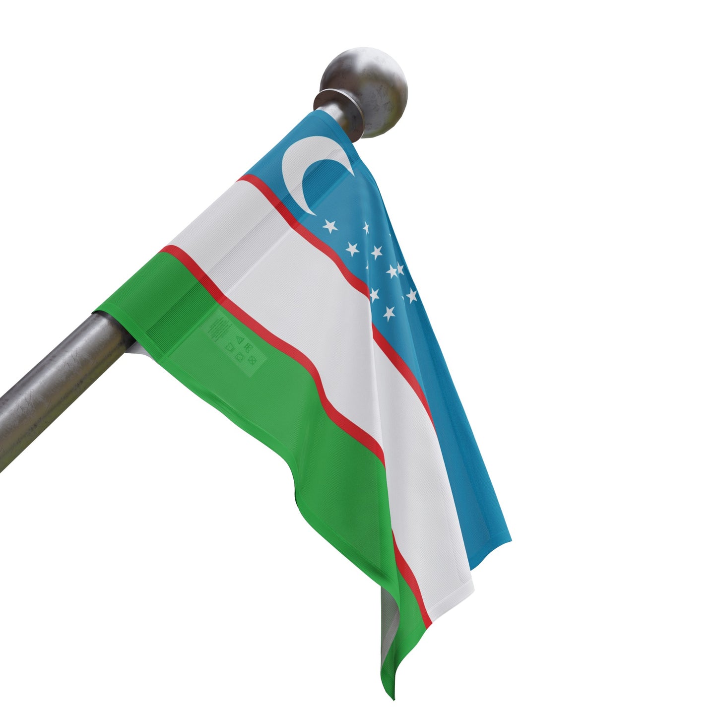 Flag Village Uzbekistan Flag 18" x 12" / 36" x 24" / 60" x 36"