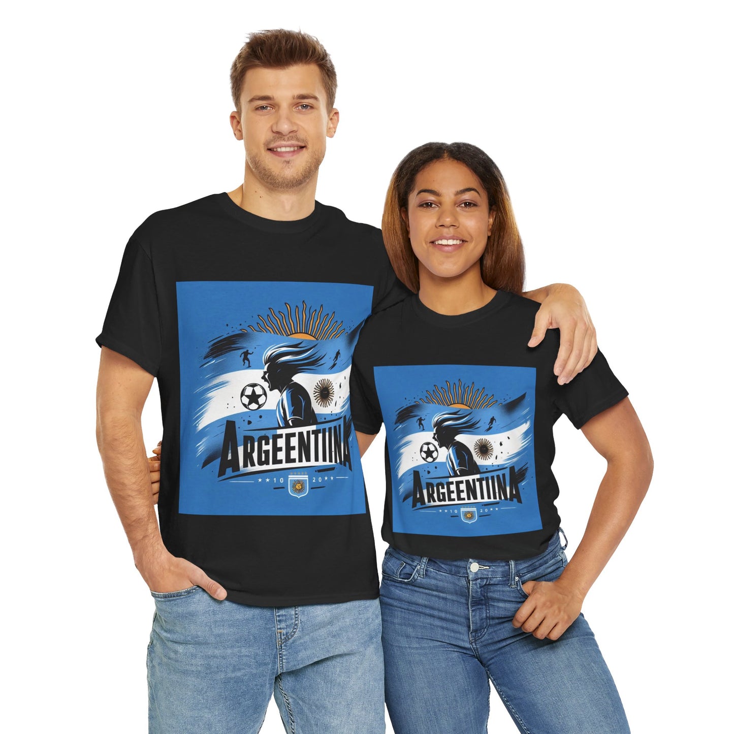 Flag Village Argentina Sporting Flag T-SHIRT Heavy Cotton Tee ARG0006