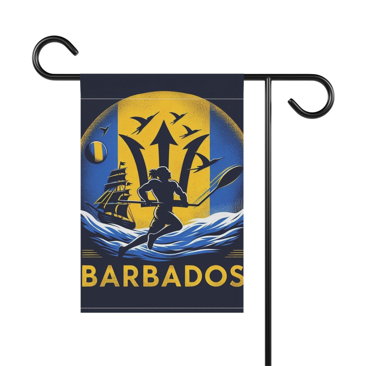 Flag Village Barbados Flag Sporting Garden & House Banner BRB0003