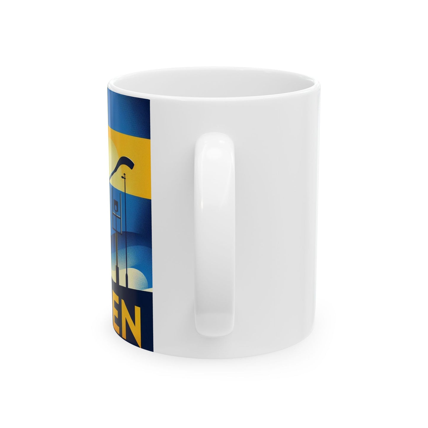 Flag Village Sweden Sporting Flag Ceramic Coffee Mug 11oz SWE0008