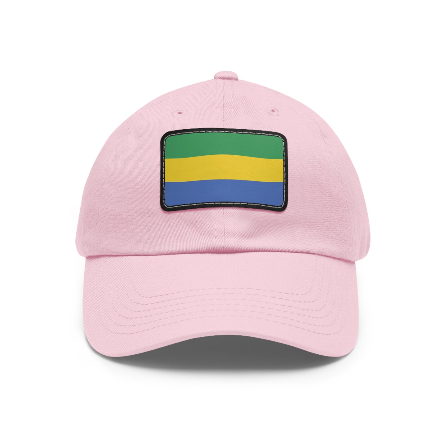 Flag Village Gabon Flag Hat Cap with Leather Patch