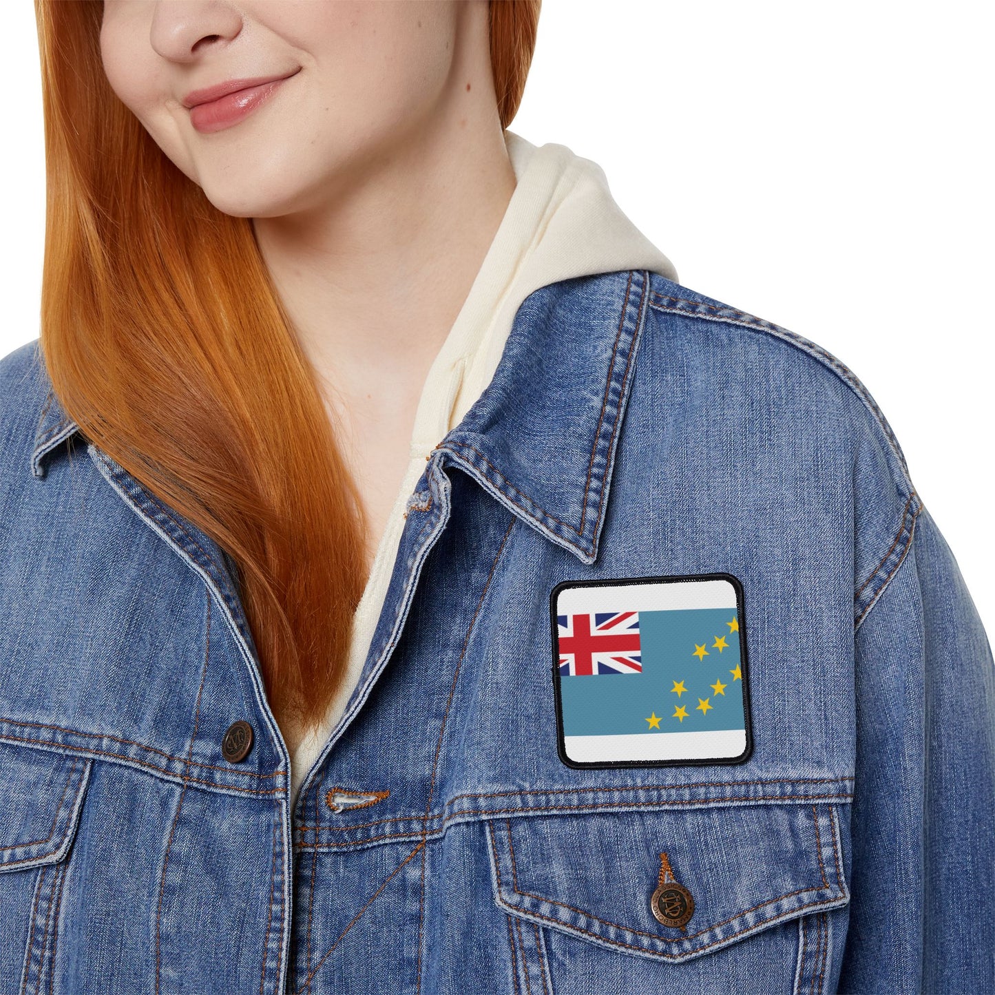 Flag Village Tuvalu Flag Embroidery Iron-On Patches