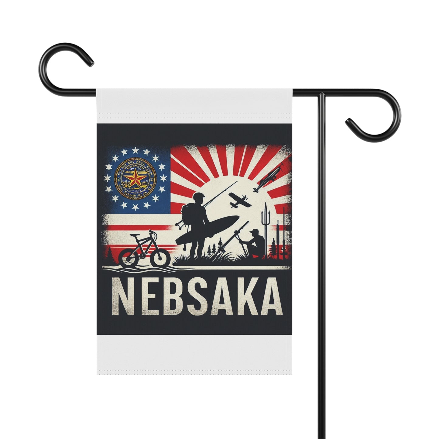 Flag Village Nebraska State Flag Sporting Garden & House Banner NE0003
