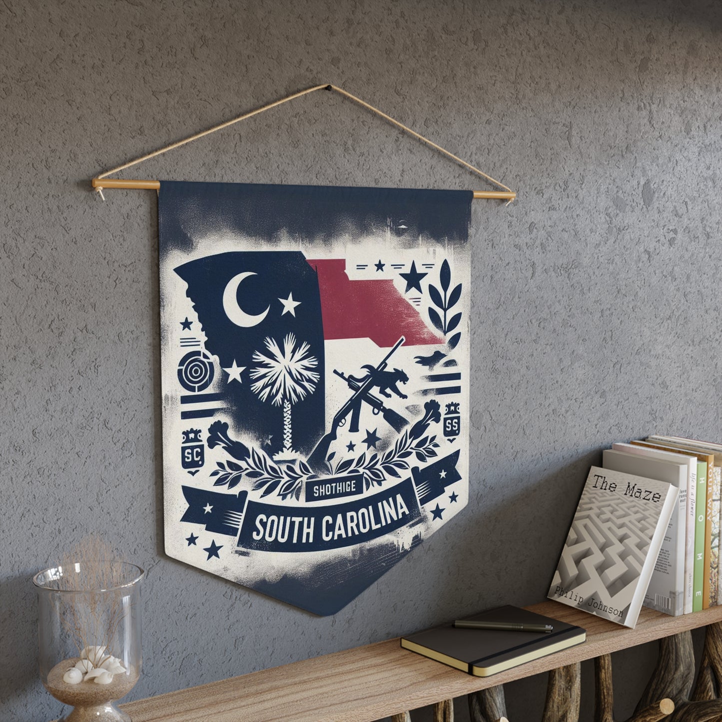 Flag Village South Carolina State Flag Pennant Sporting Home Wall decoration SC0001