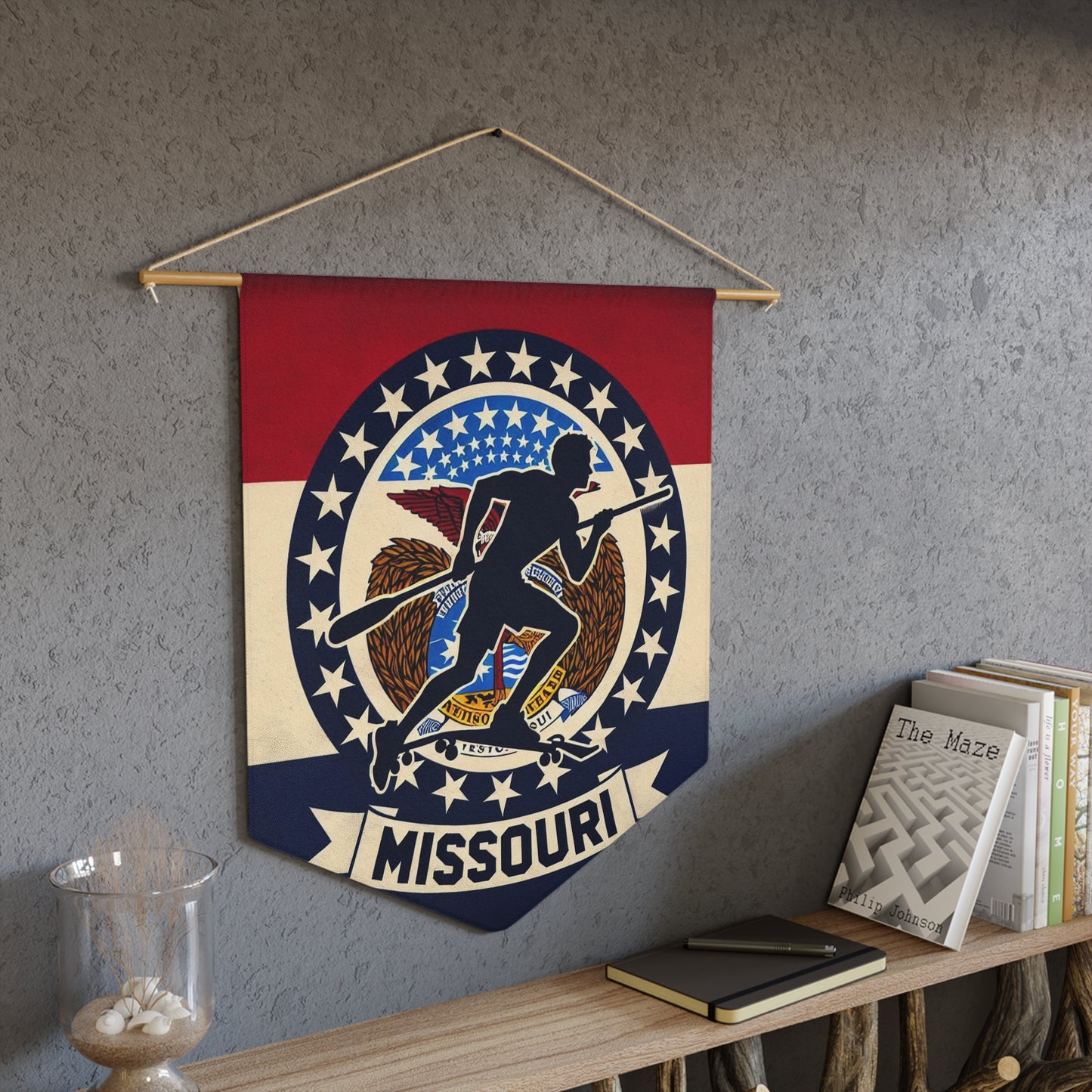 Flag Village Missouri State Flag Pennant Sporting Home Wall decoration MO0002