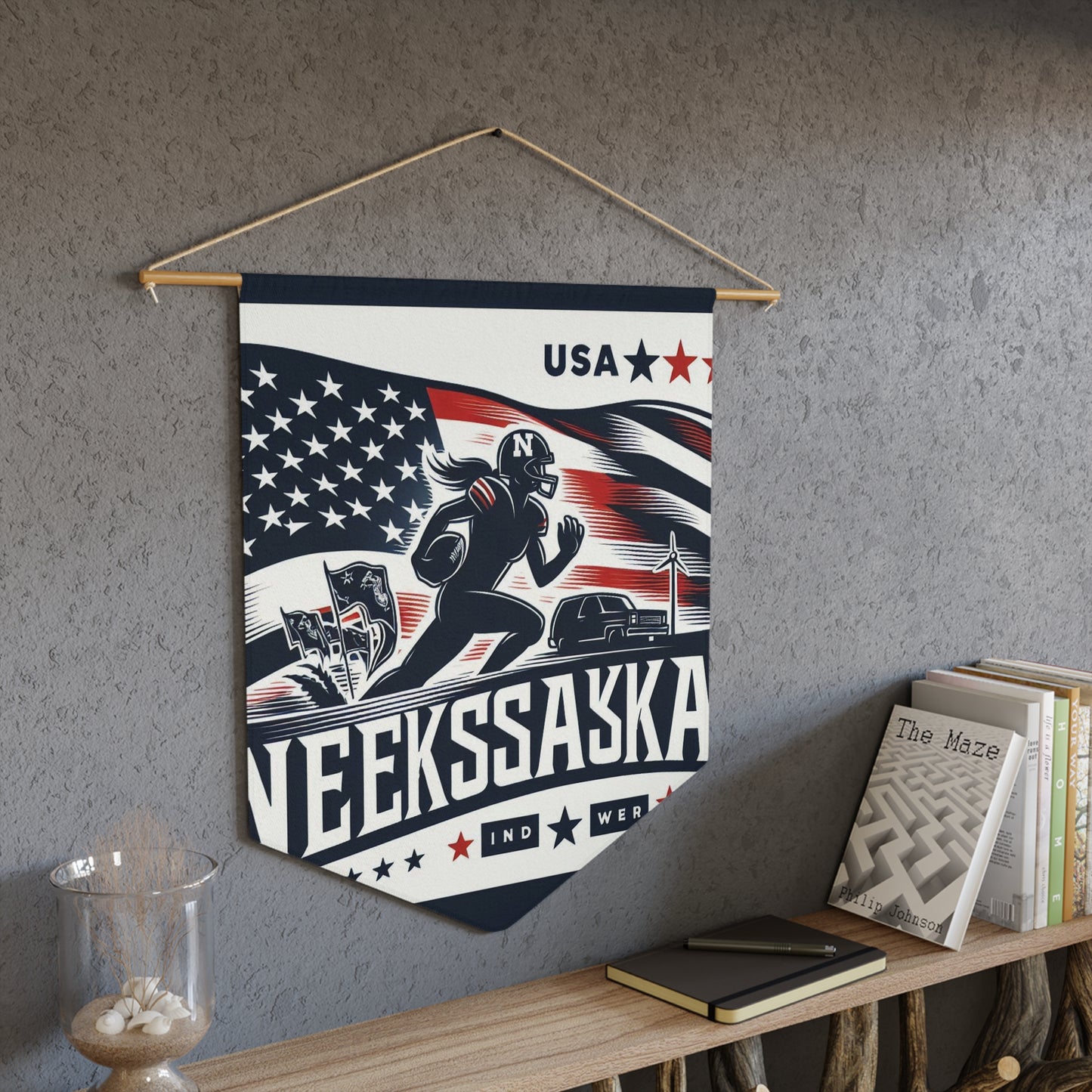 Flag Village Nebraska State Flag Pennant Sporting Home Wall decoration NE0002