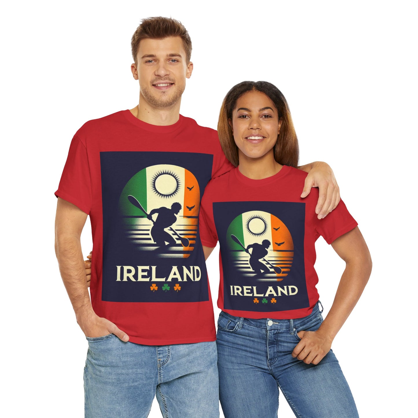 Flag Village Ireland Sporting Flag T-SHIRT Heavy Cotton Tee IRL0006