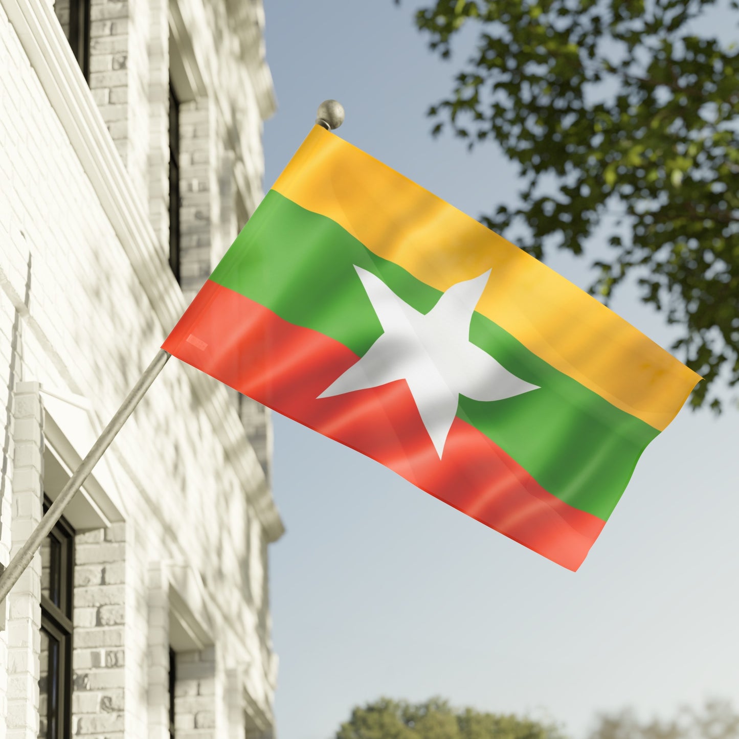 Flag Village Myanmar Flag 18" x 12" / 36" x 24" / 60" x 36"