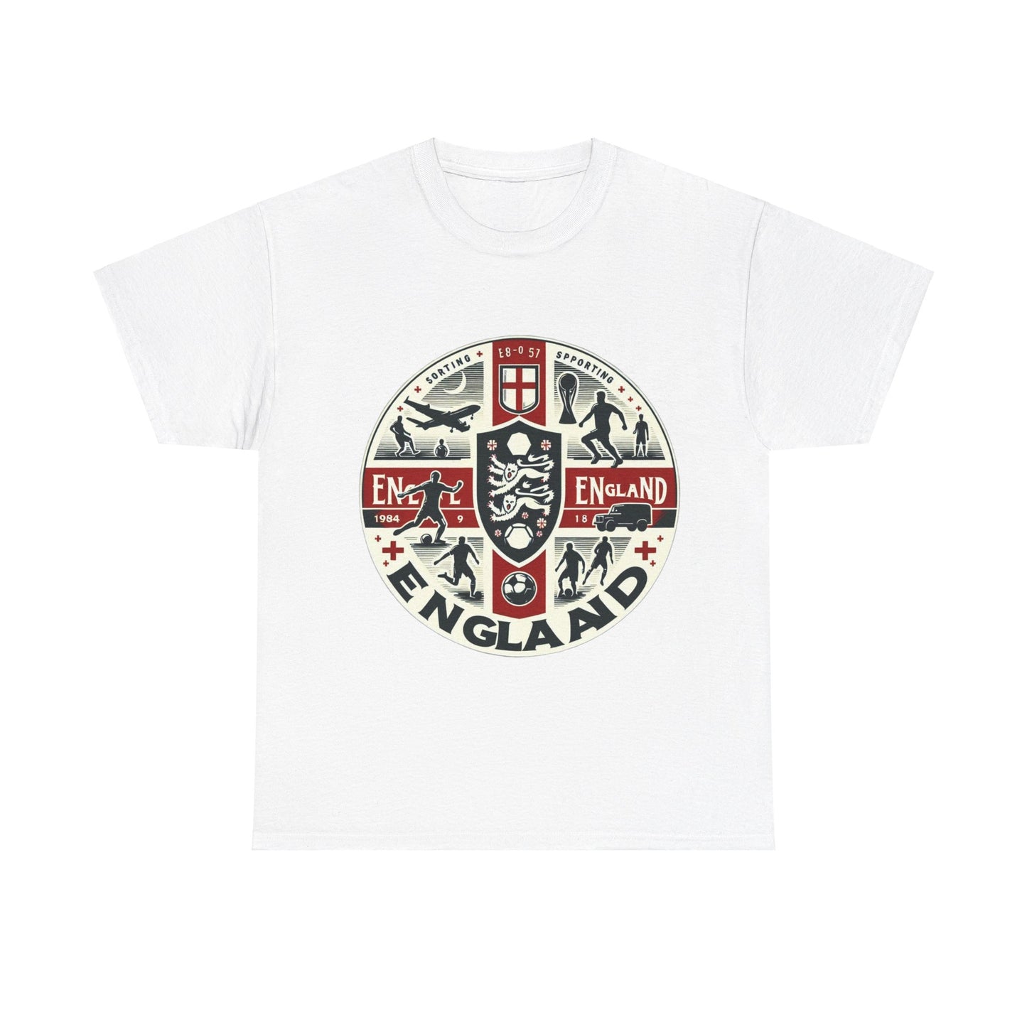 Flag Village England Sporting Flag T-SHIRT Heavy Cotton Tee GBR0006
