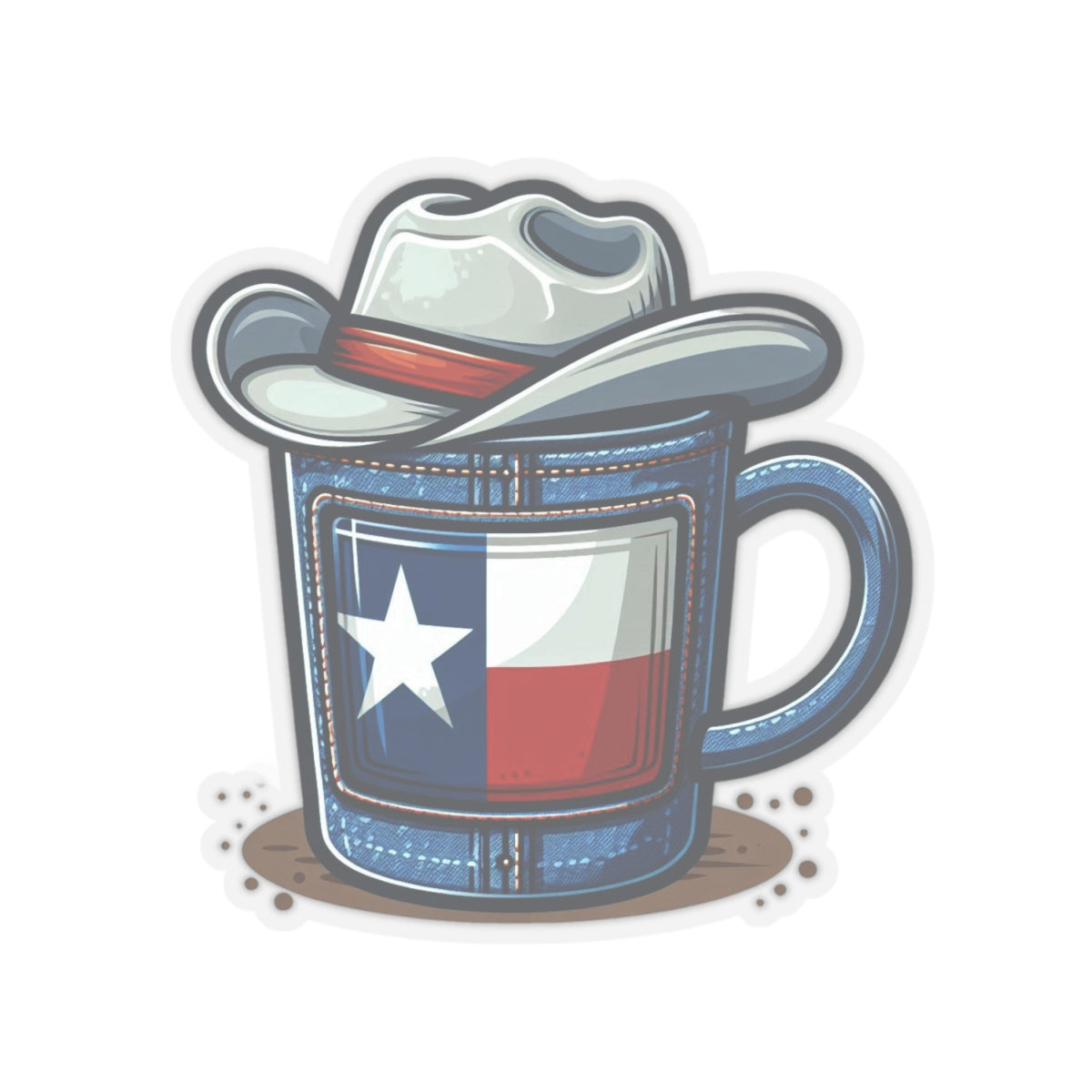 Flag Village USA TEXAS State Flag Sticker 2", 3", 4", 6" TX01