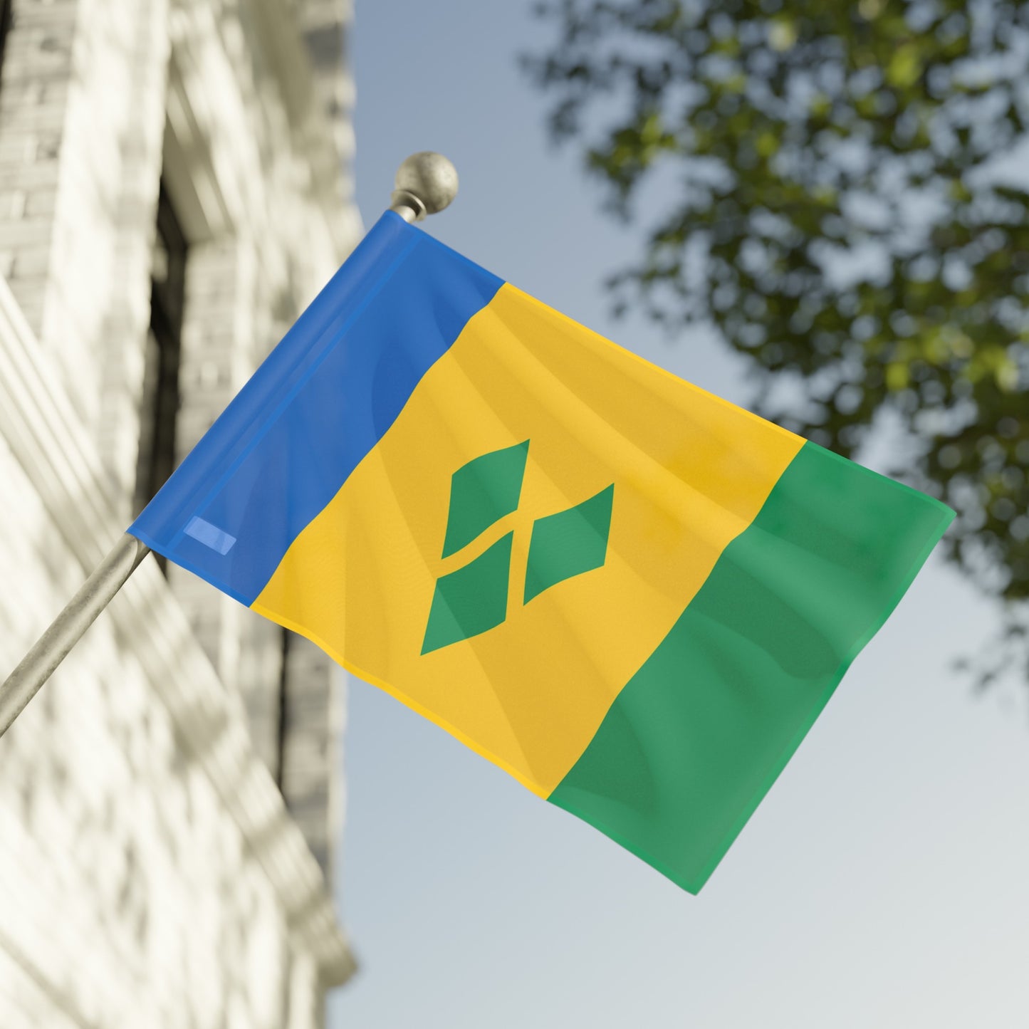 Flag Village Saint Vincent And The Grenadines Flag 18" x 12" / 36" x 24" / 60" x 36"