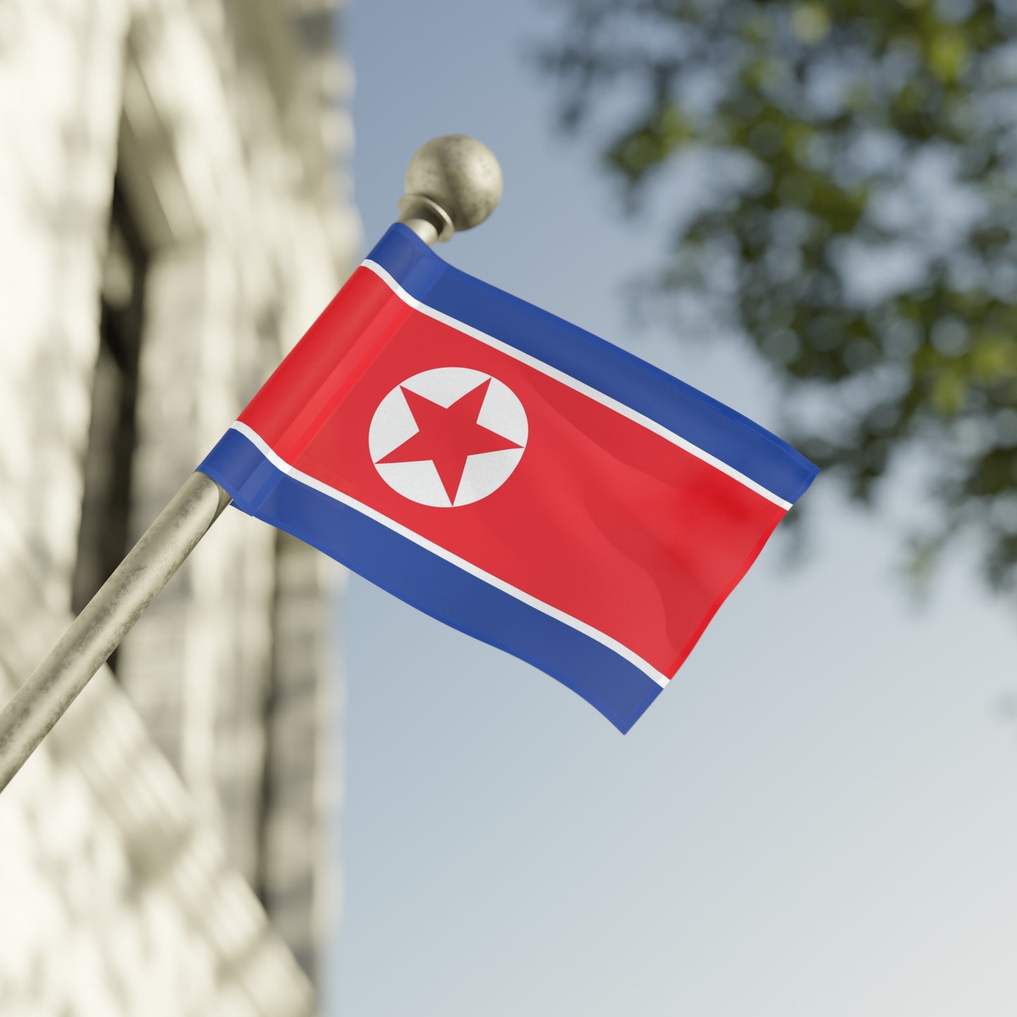 Flag Village North Korea Flag 18" x 12" / 36" x 24" / 60" x 36"