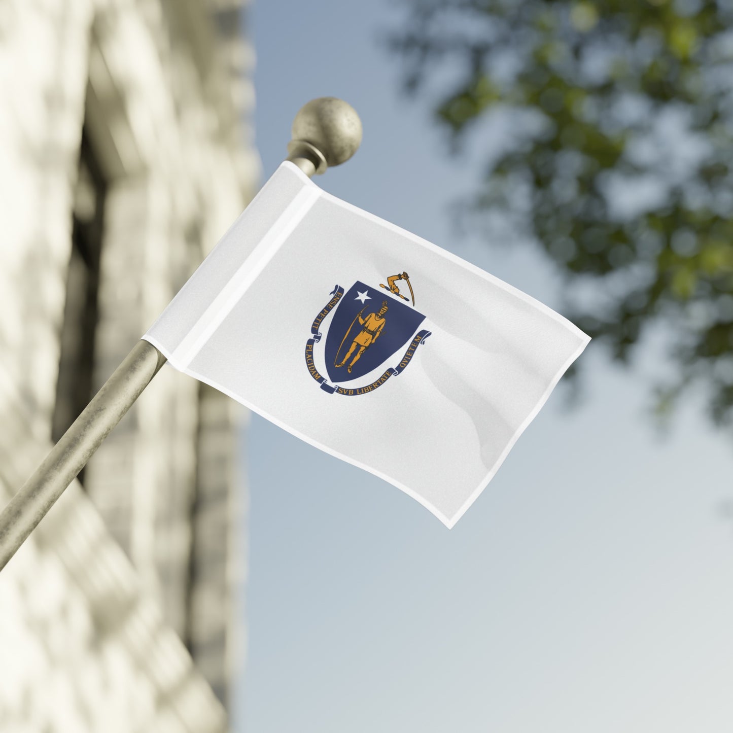 Flag Village USA Massachusetts State Flag 18" x 12" / 36" x 24" / 60" x 36"