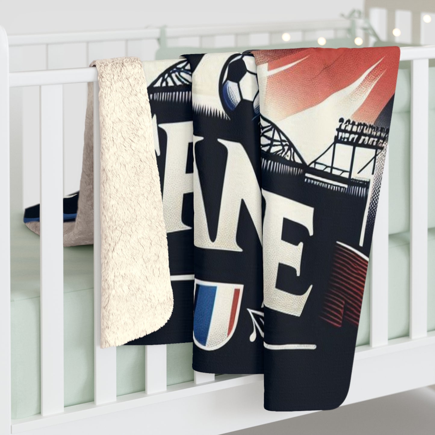 Flag Village France Sporting Flag Sherpa Fleece Blanket FRA0011