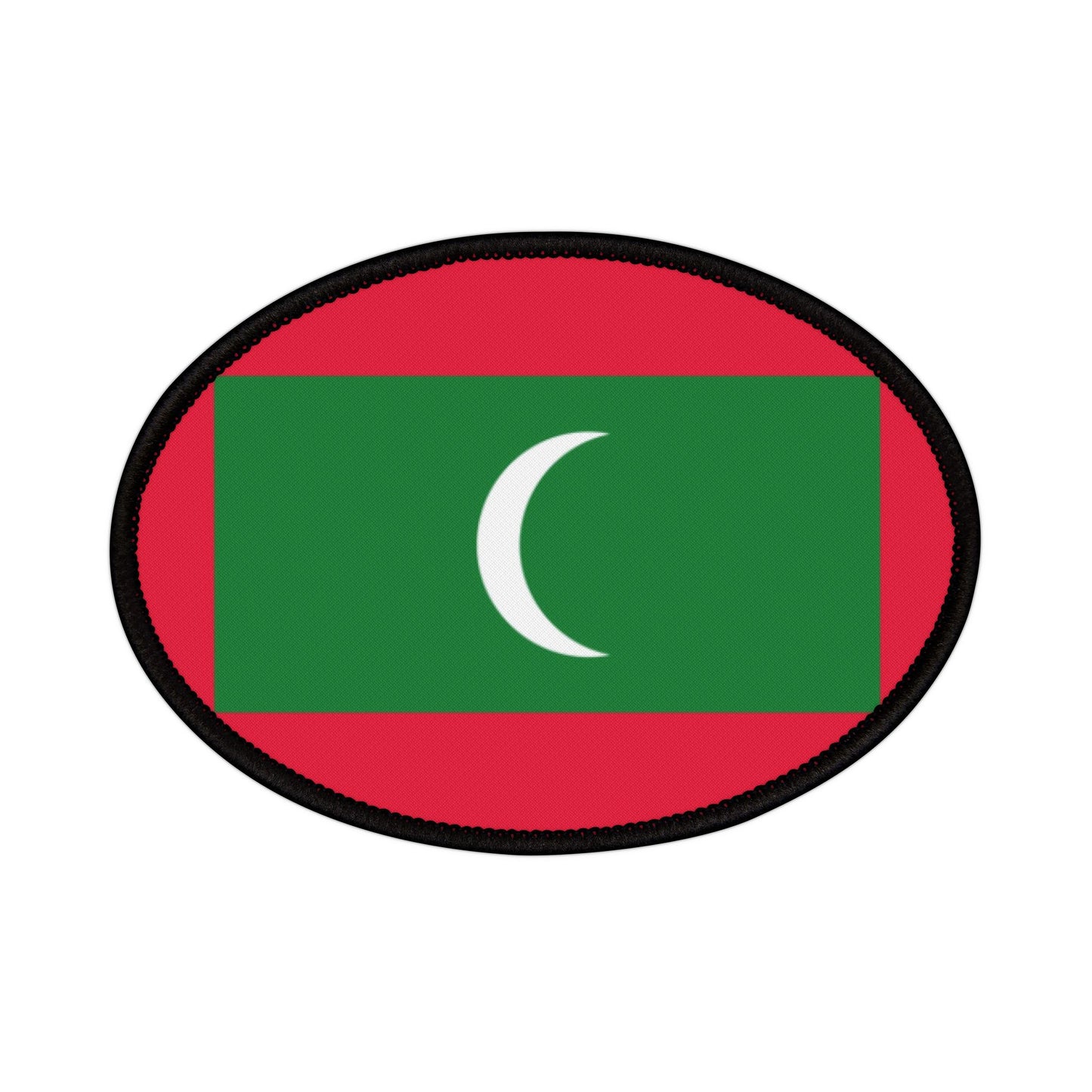 Flag Village Maldives Flag Embroidery Iron-On Patches